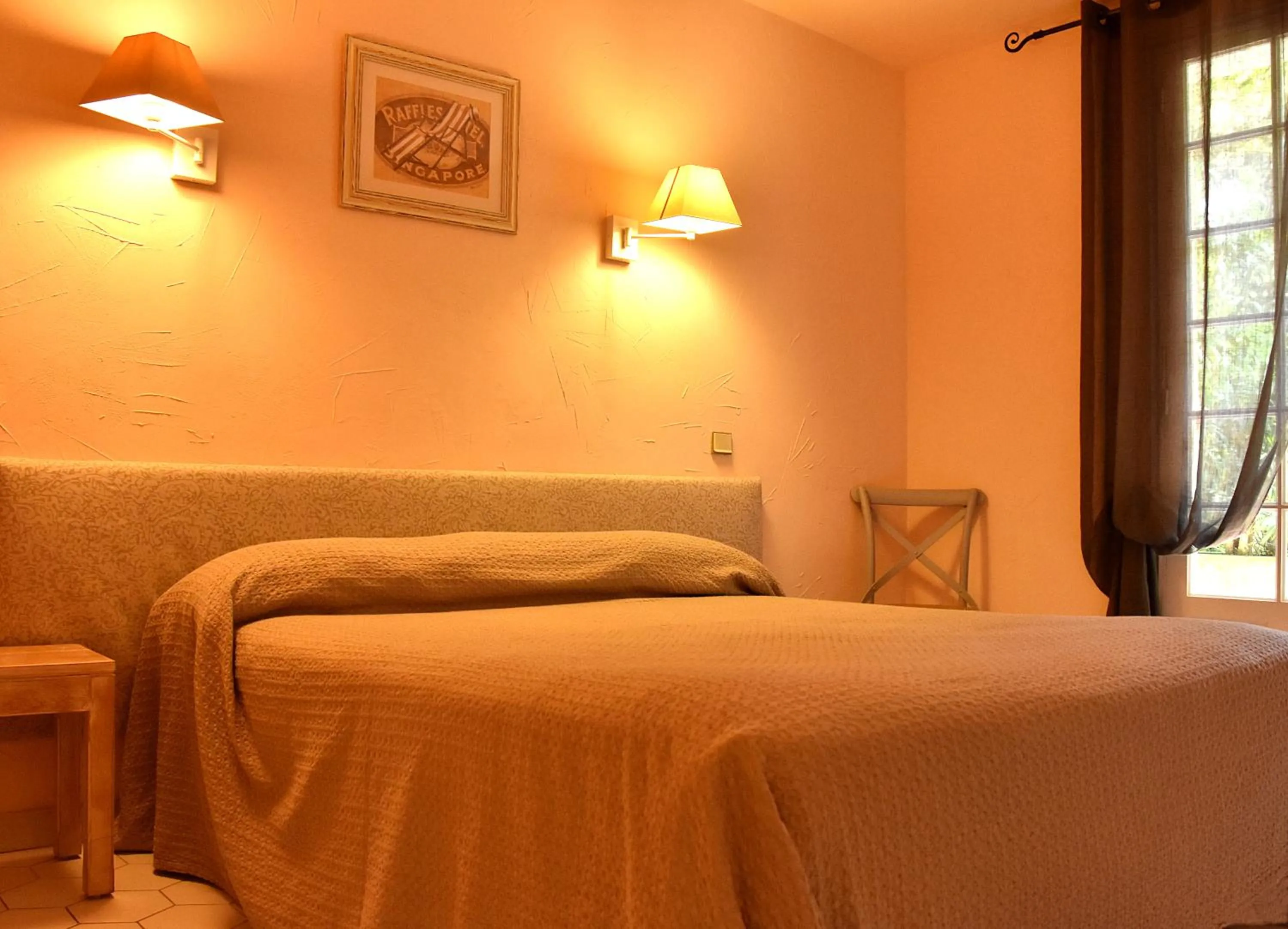 Bedroom, Bed in Hotel Les Mazets Des Roches