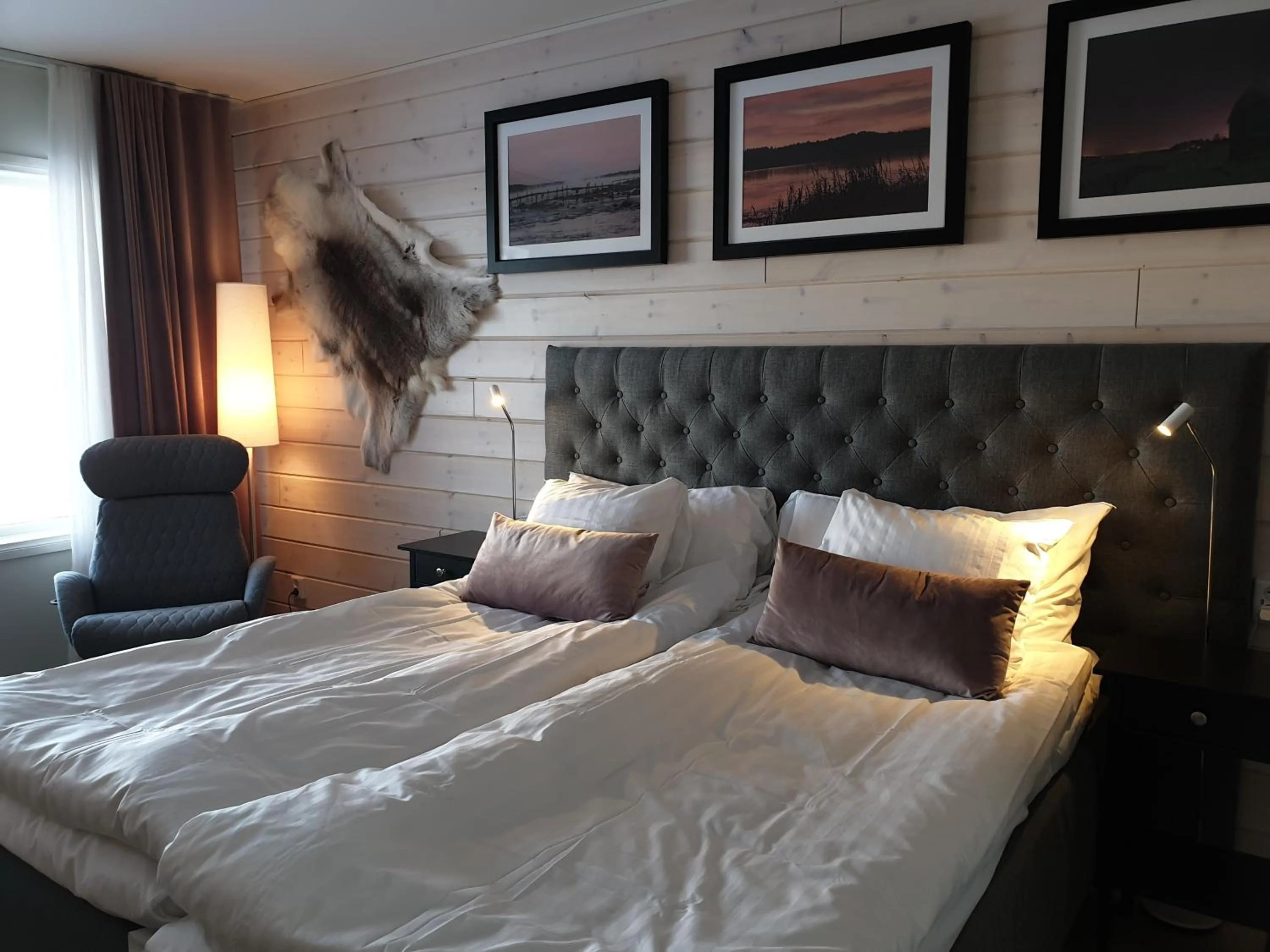 Bedroom, Bed in Kukkolaforsen Turist & Konferens