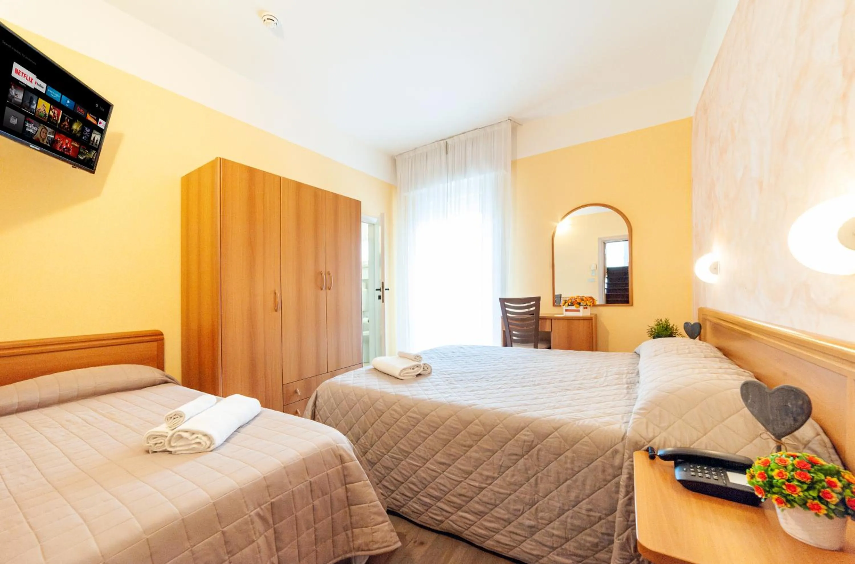 Bed in Hotel Nuovo Belvedere