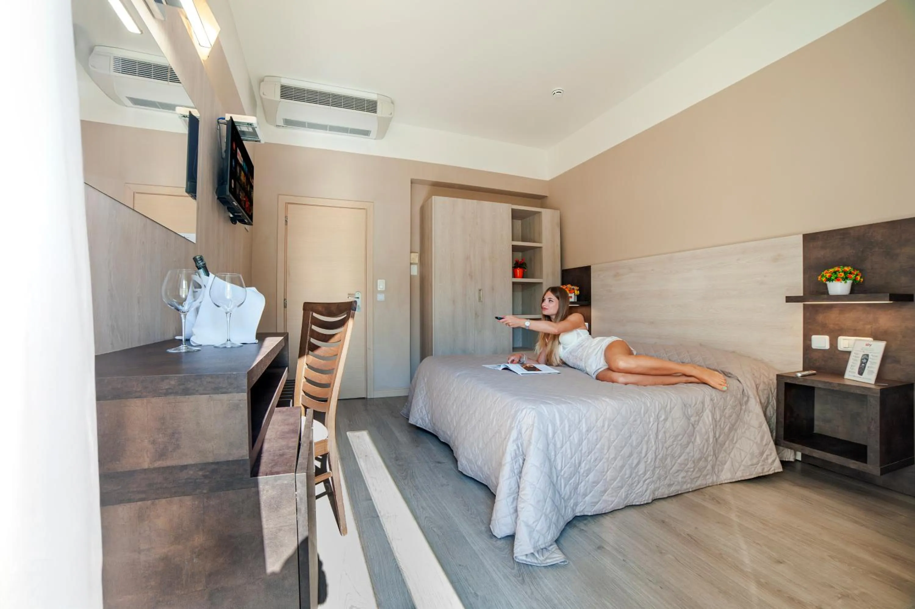 Bed in Hotel Nuovo Belvedere