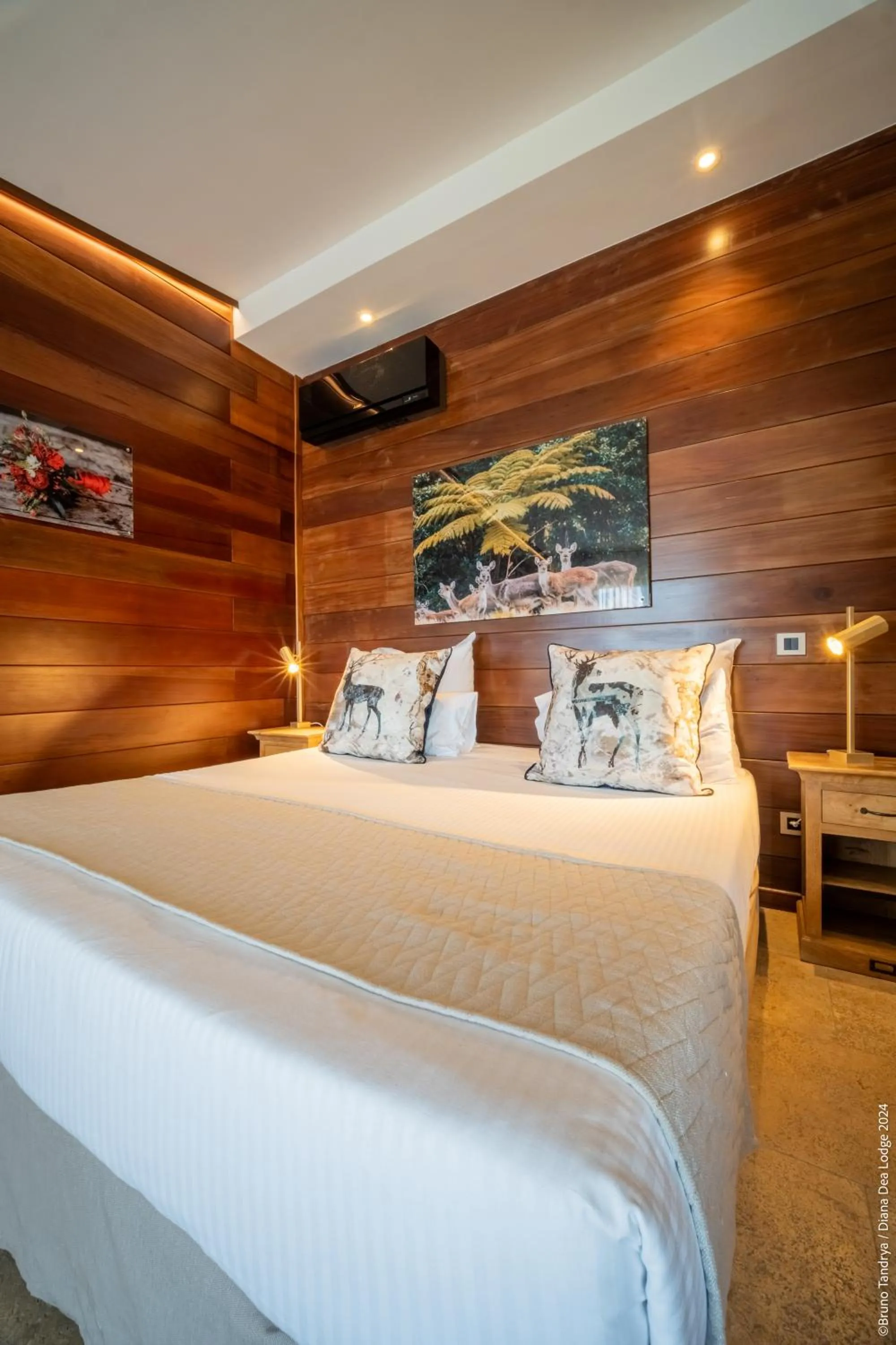 Bed in Hôtel Diana Dea Lodge & SPA