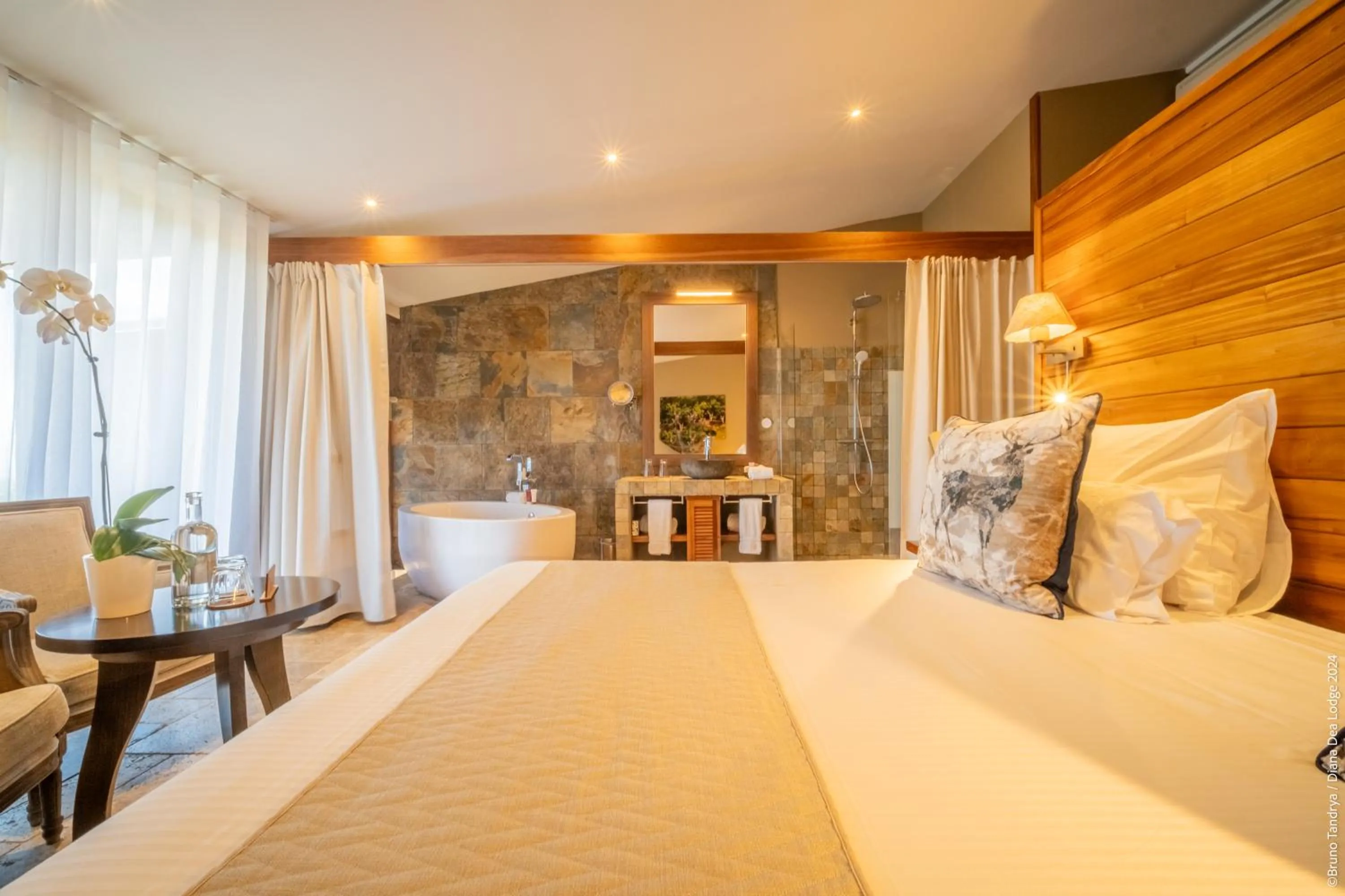 Bed in Hôtel Diana Dea Lodge & SPA