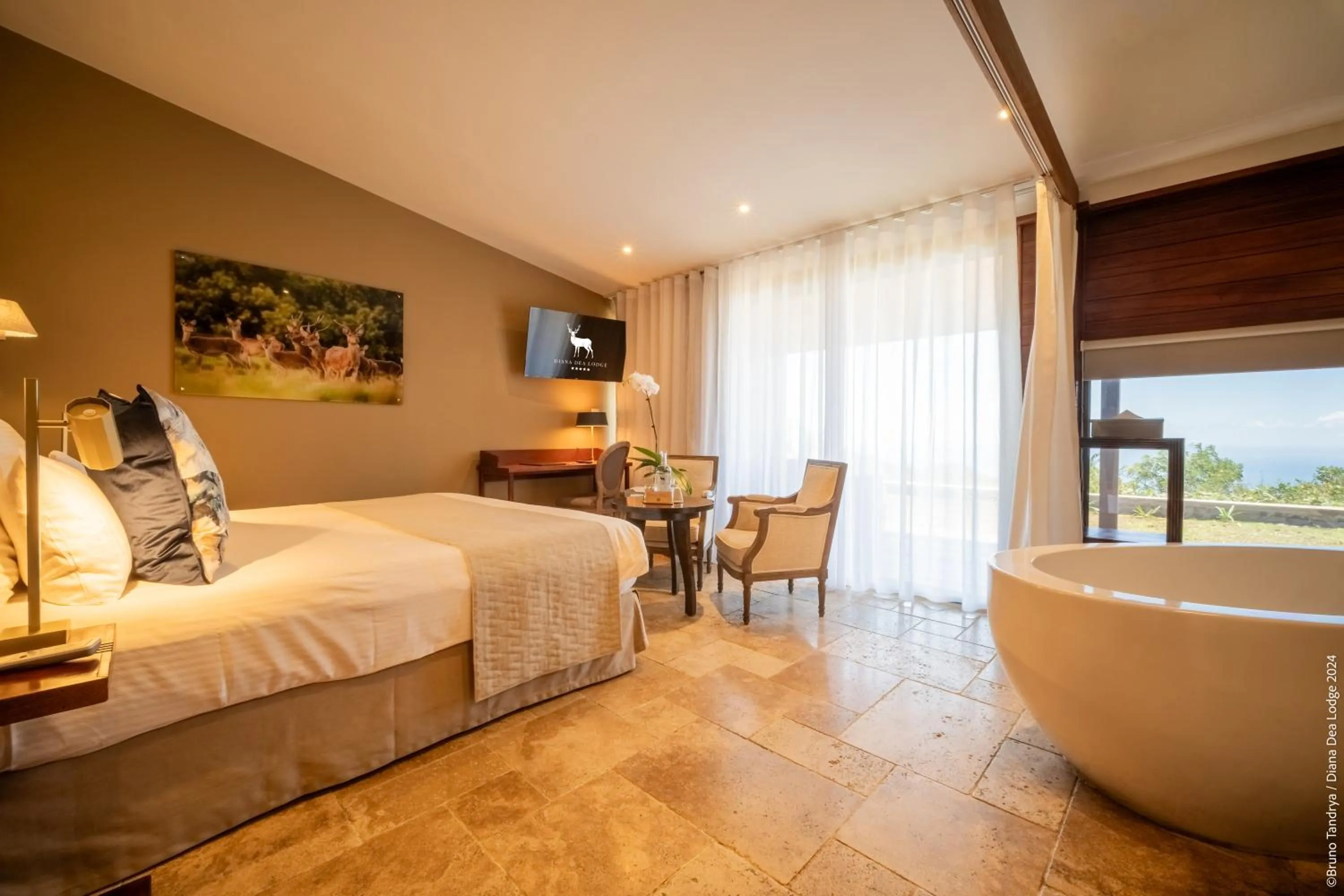 Bed in Hôtel Diana Dea Lodge & SPA