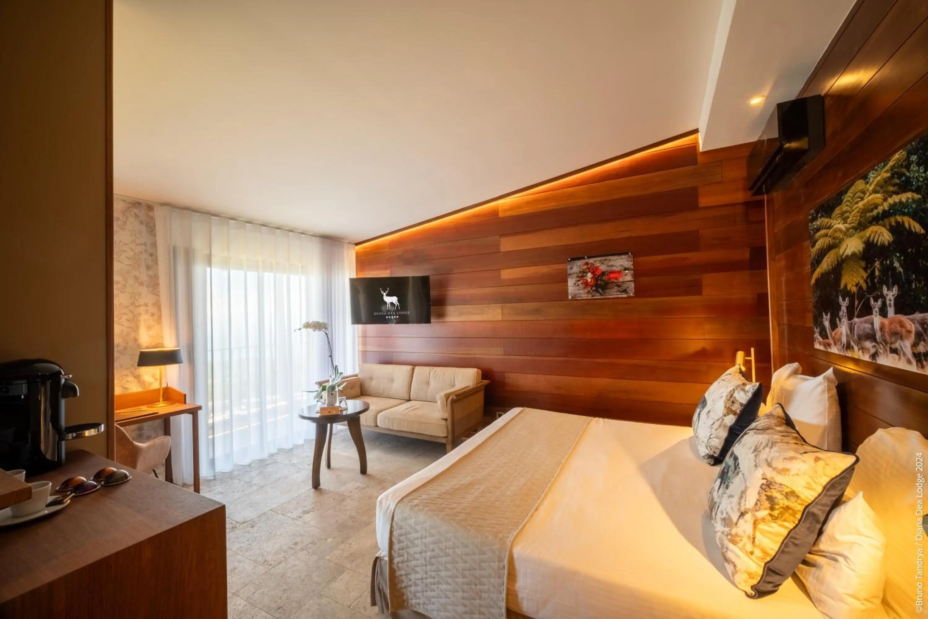 Bed in Hôtel Diana Dea Lodge & SPA