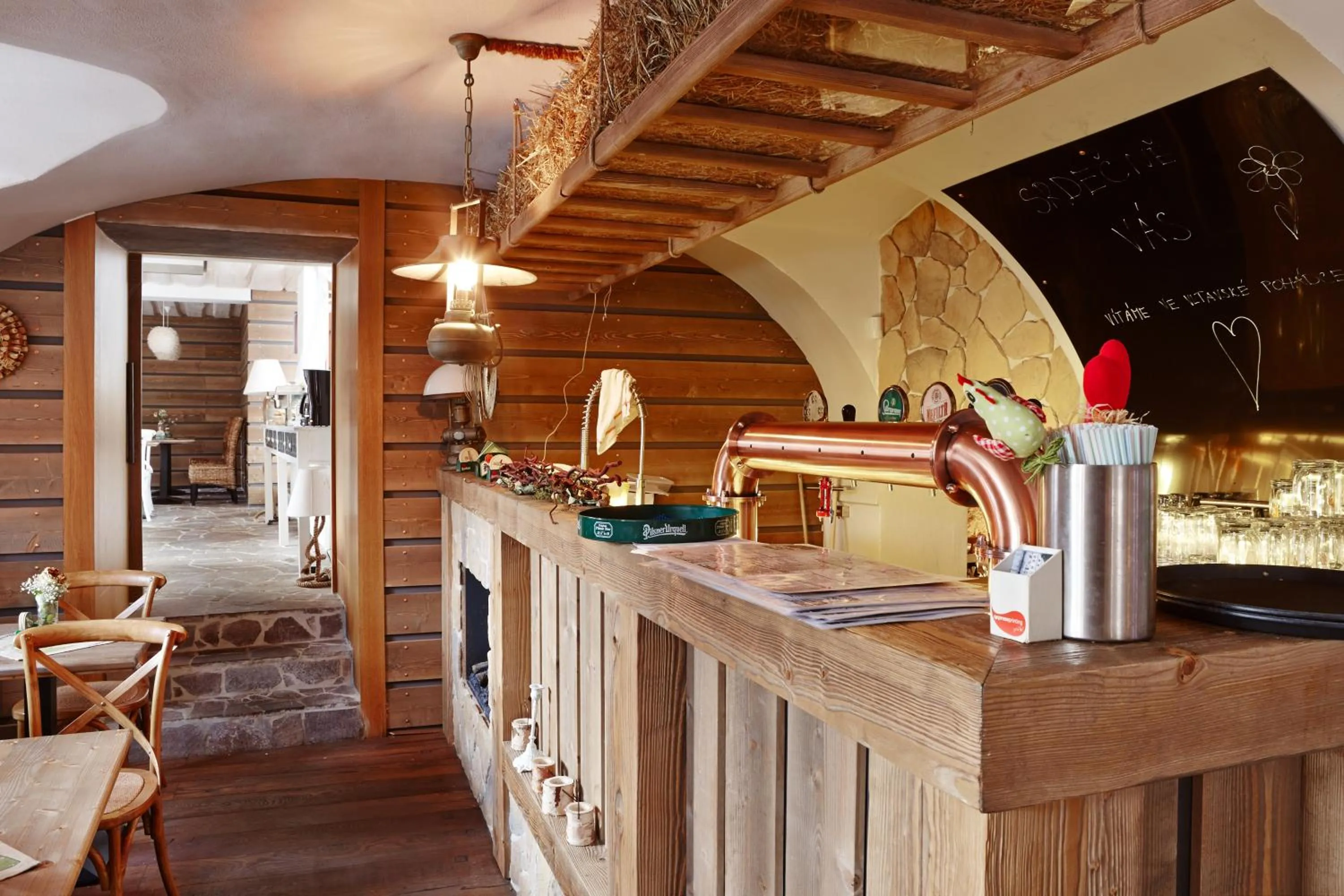 Dining area in Vltavská pohádka