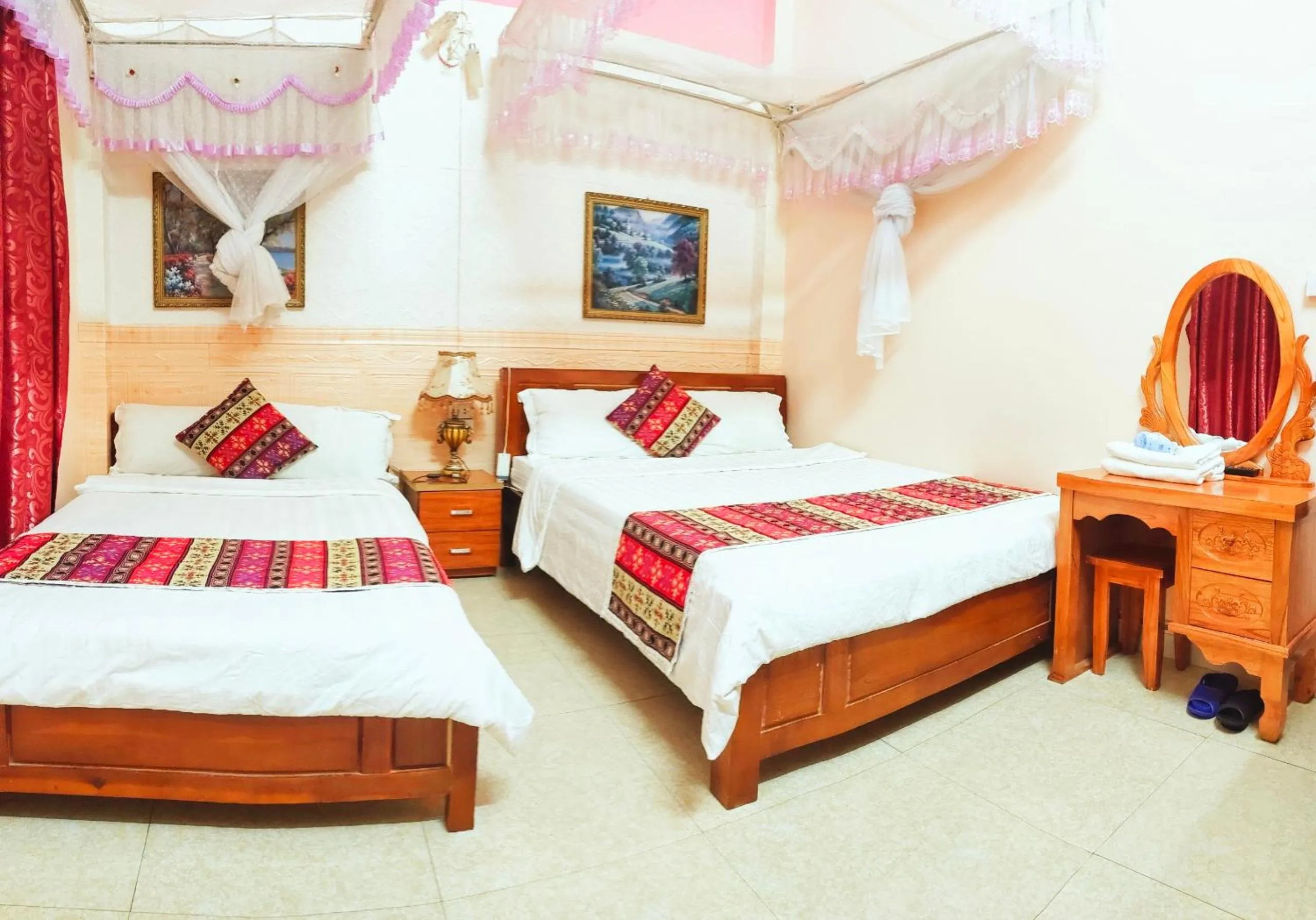 Bed in Nguyen Dang Guesthouse