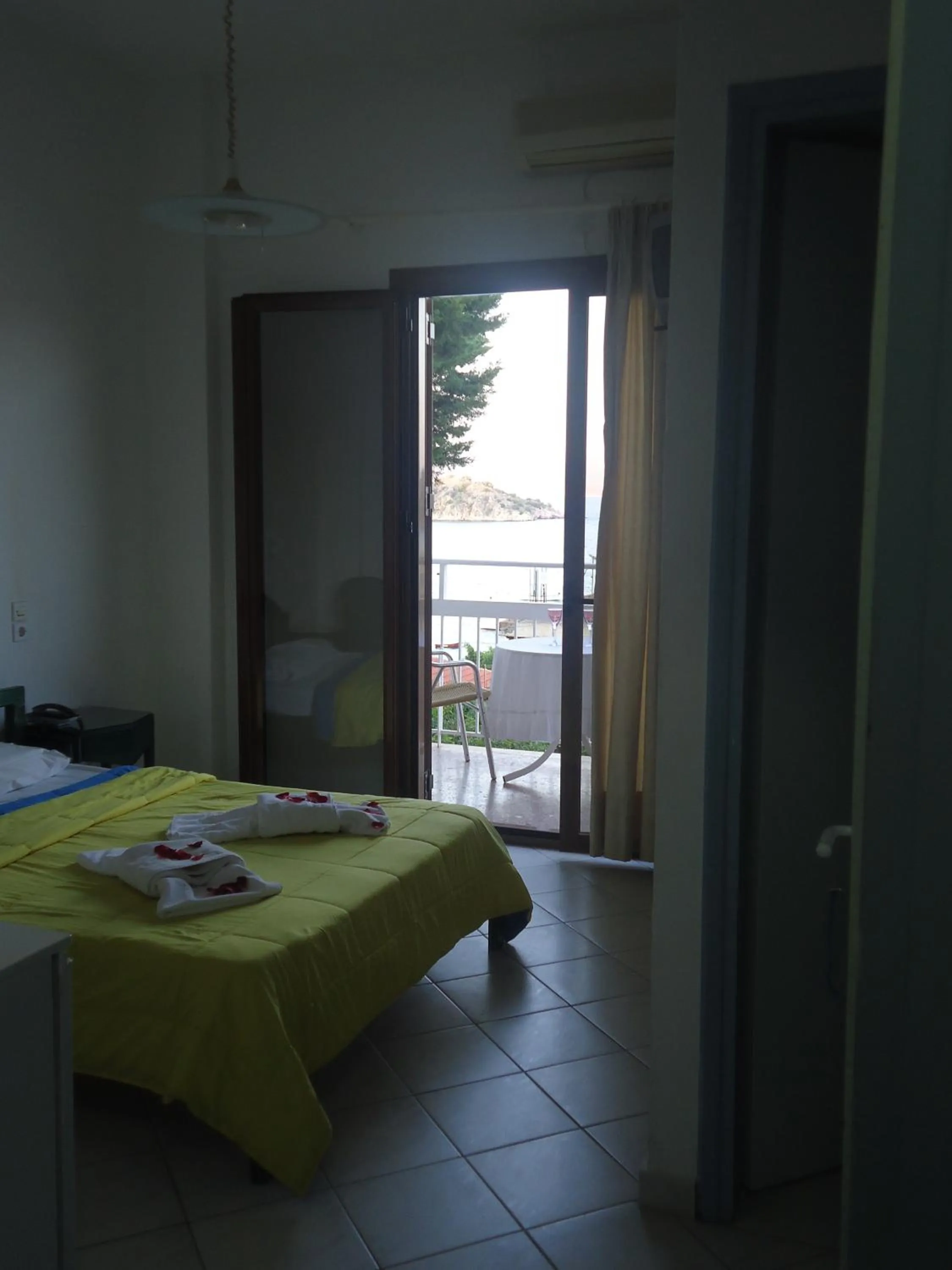 Bed in Koronis Hotel