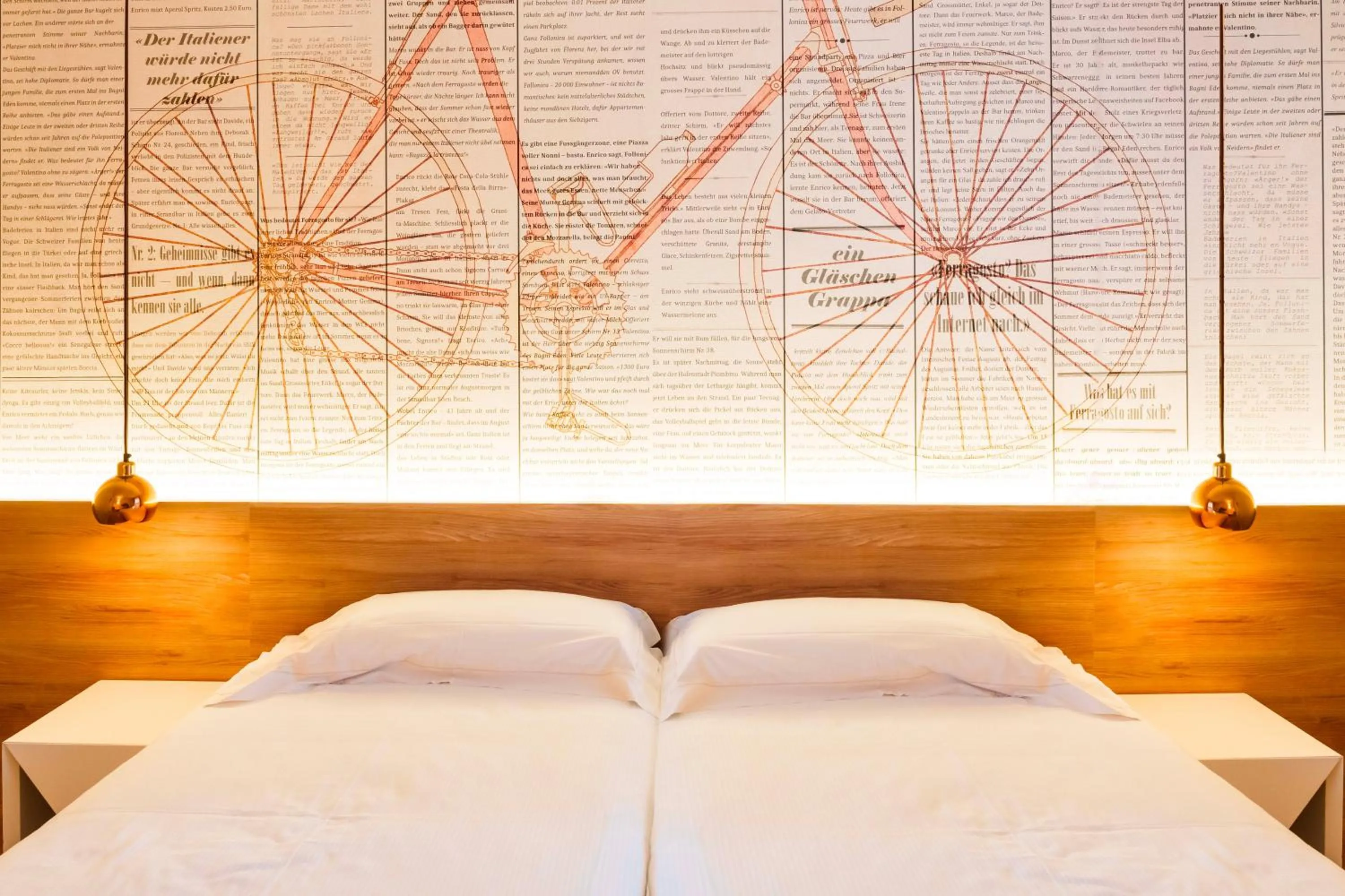 Bed in Golfo del Sole Hotel & Holiday Resort