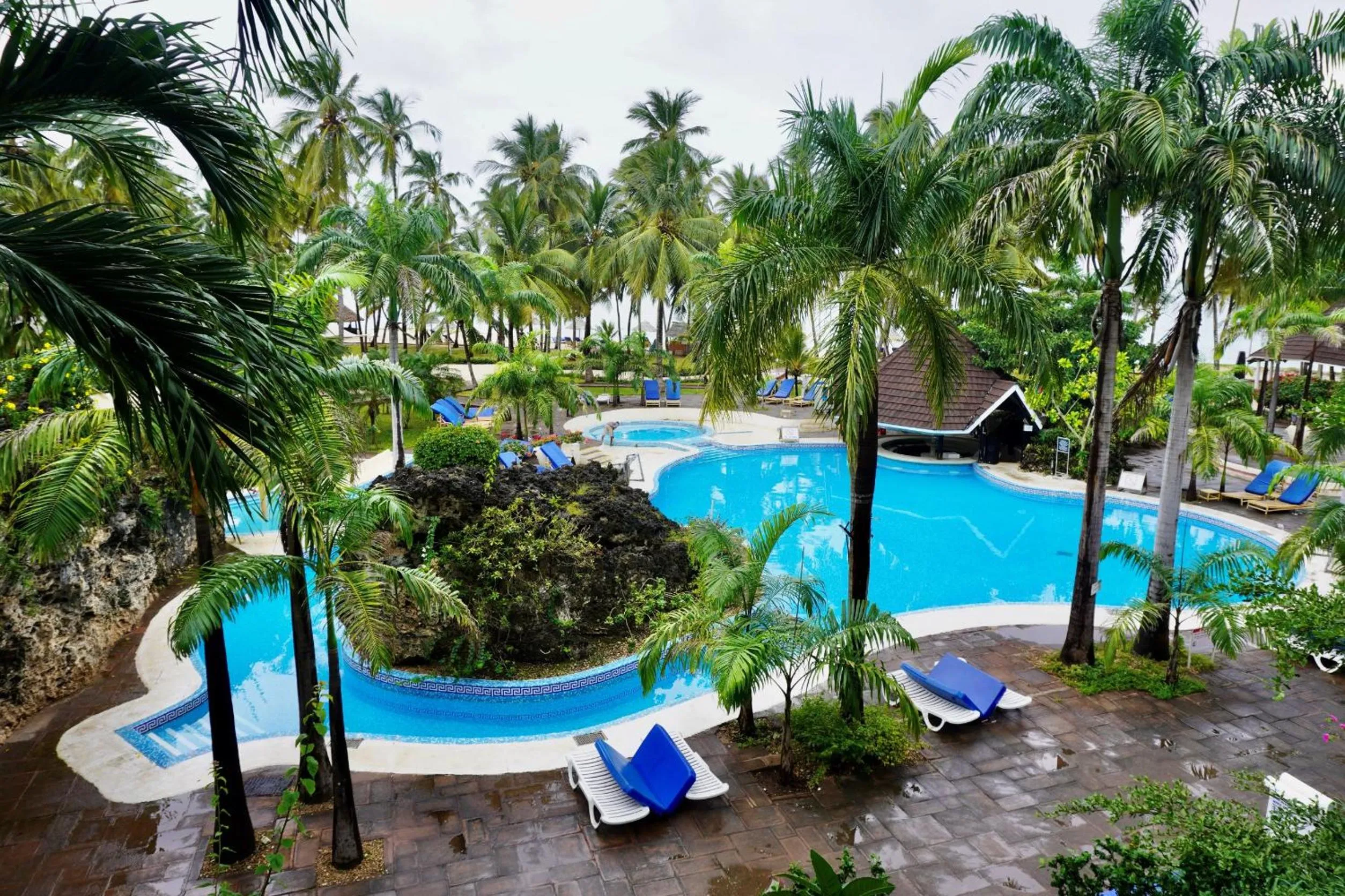 Pool view in Diani Reef Beach Resort & Spa - Your Beachfront Bliss Awaits
