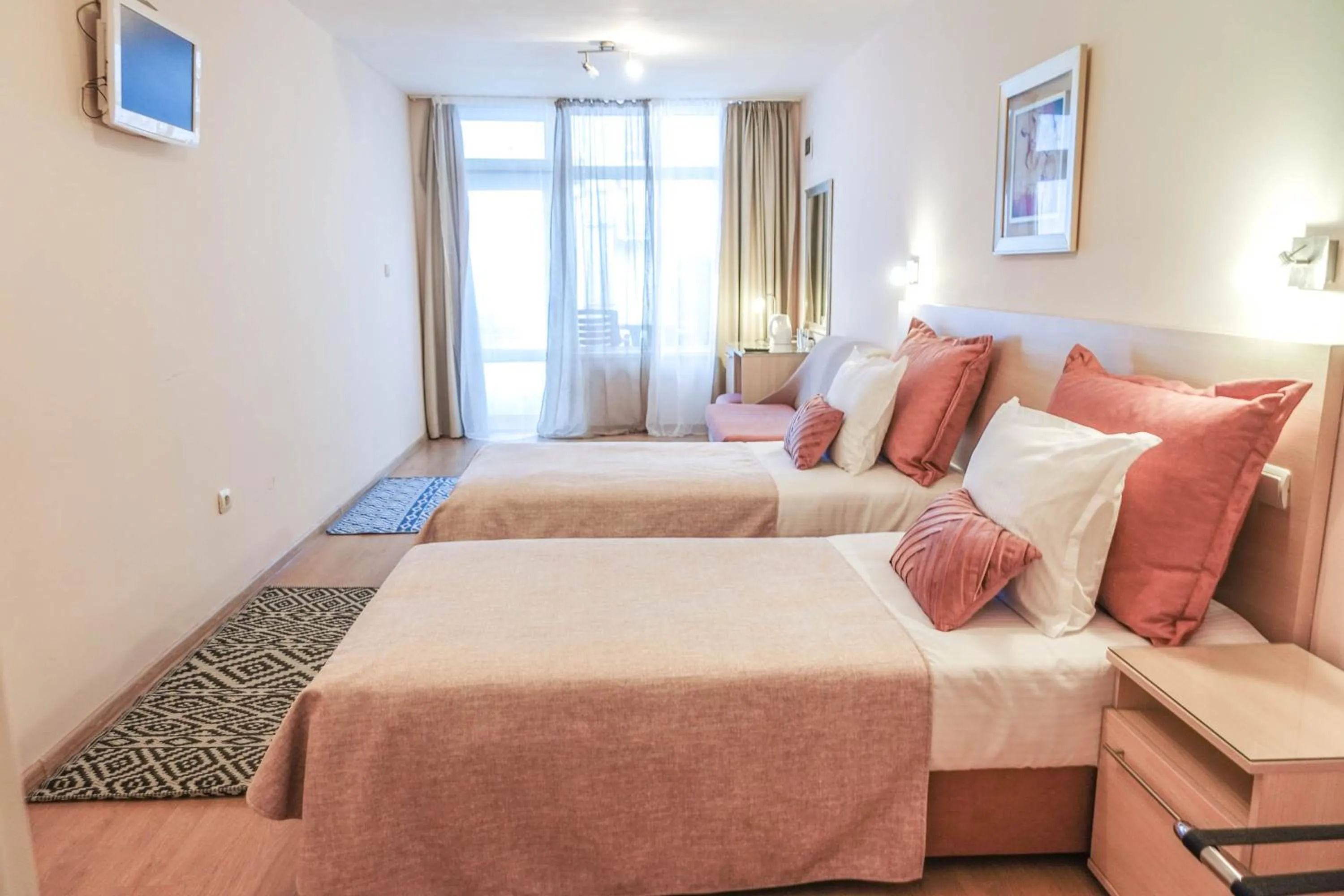 Bed in Hotel Acropolis