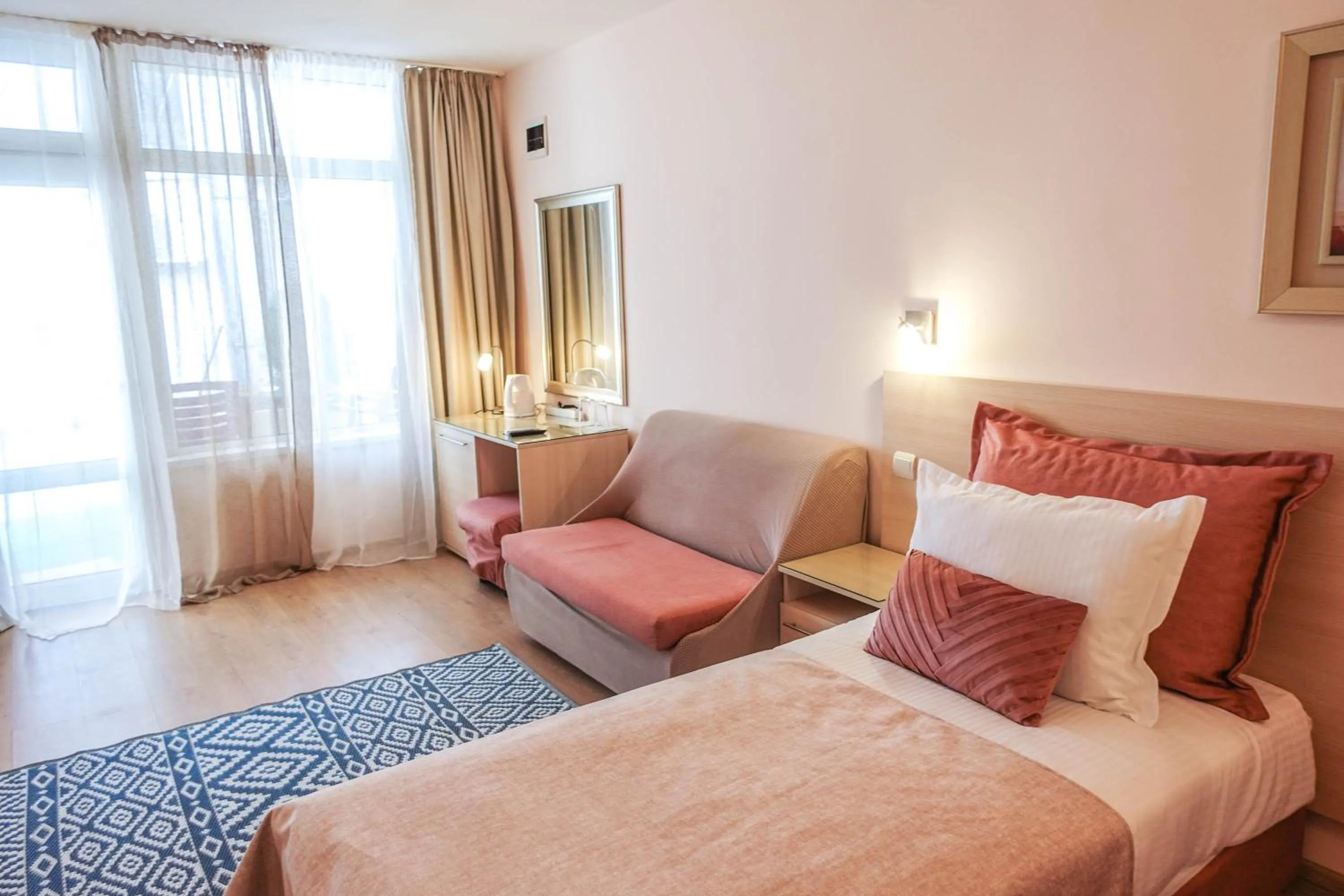 Bed in Hotel Acropolis