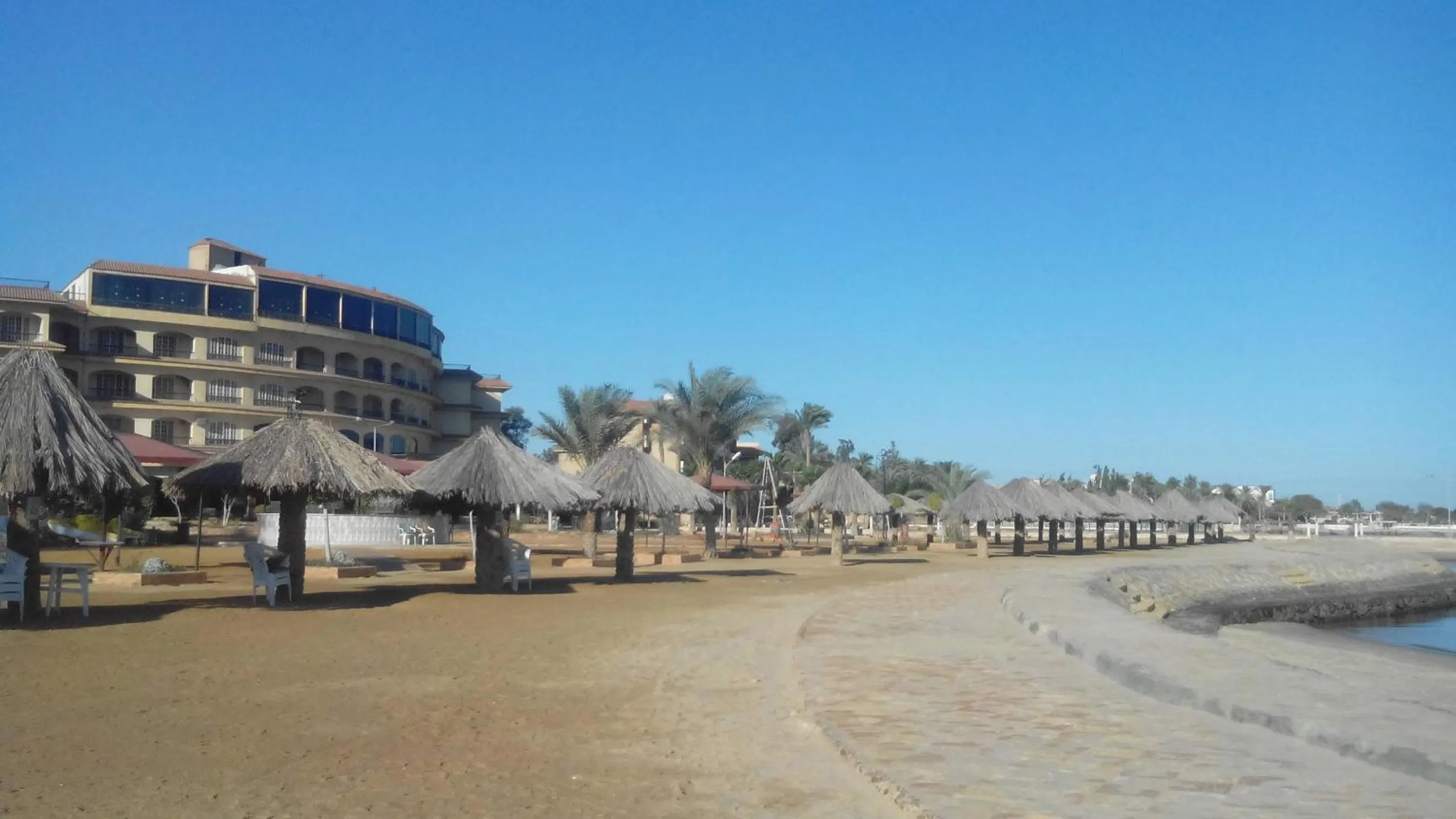 Beach in Fayed Armed Forces Hotel