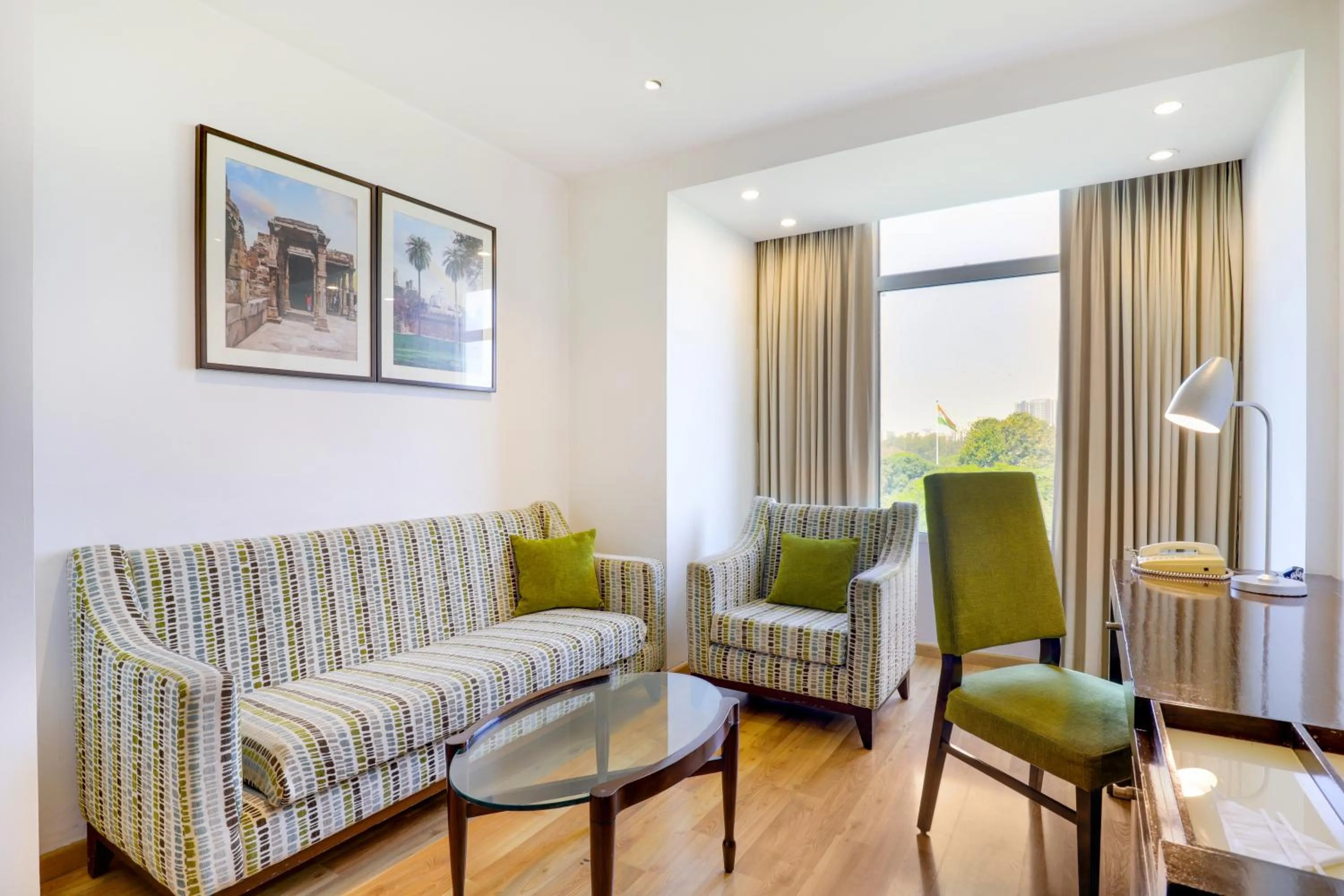 Living room in Lemon Tree Premier 1, Gurugram