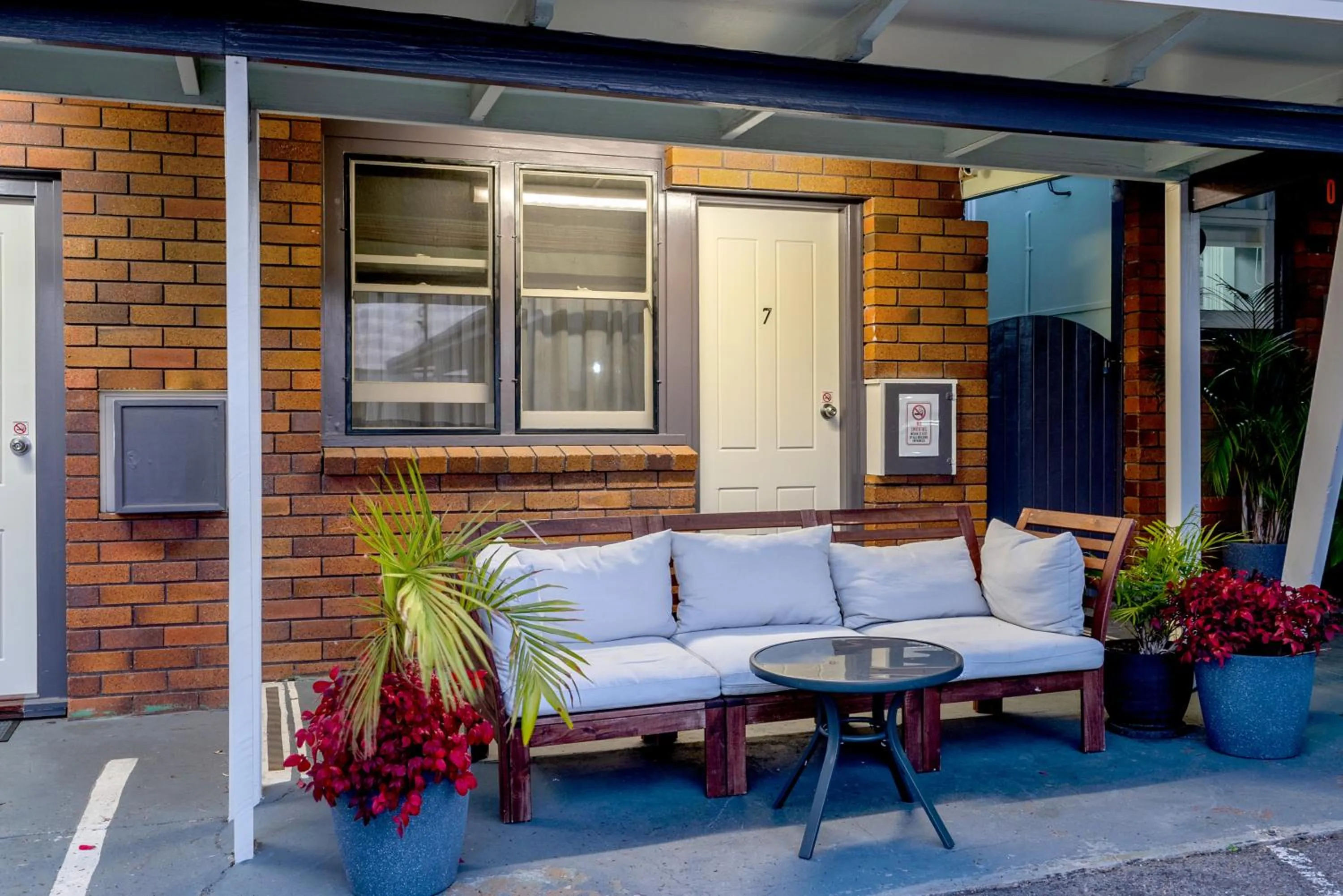 Seating area in Port Macquarie Motel