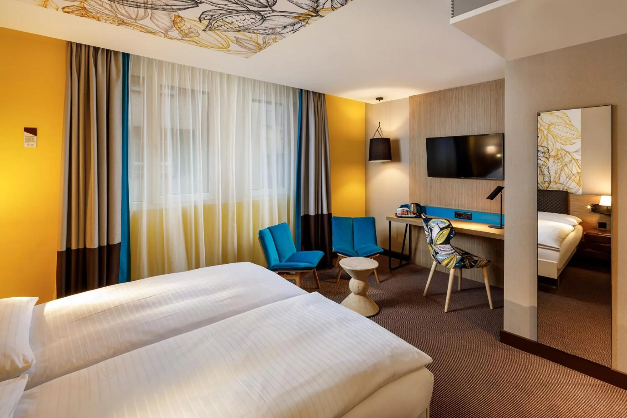 Bedroom, Bed in Swiss Chocolate by Fassbind Lausanne