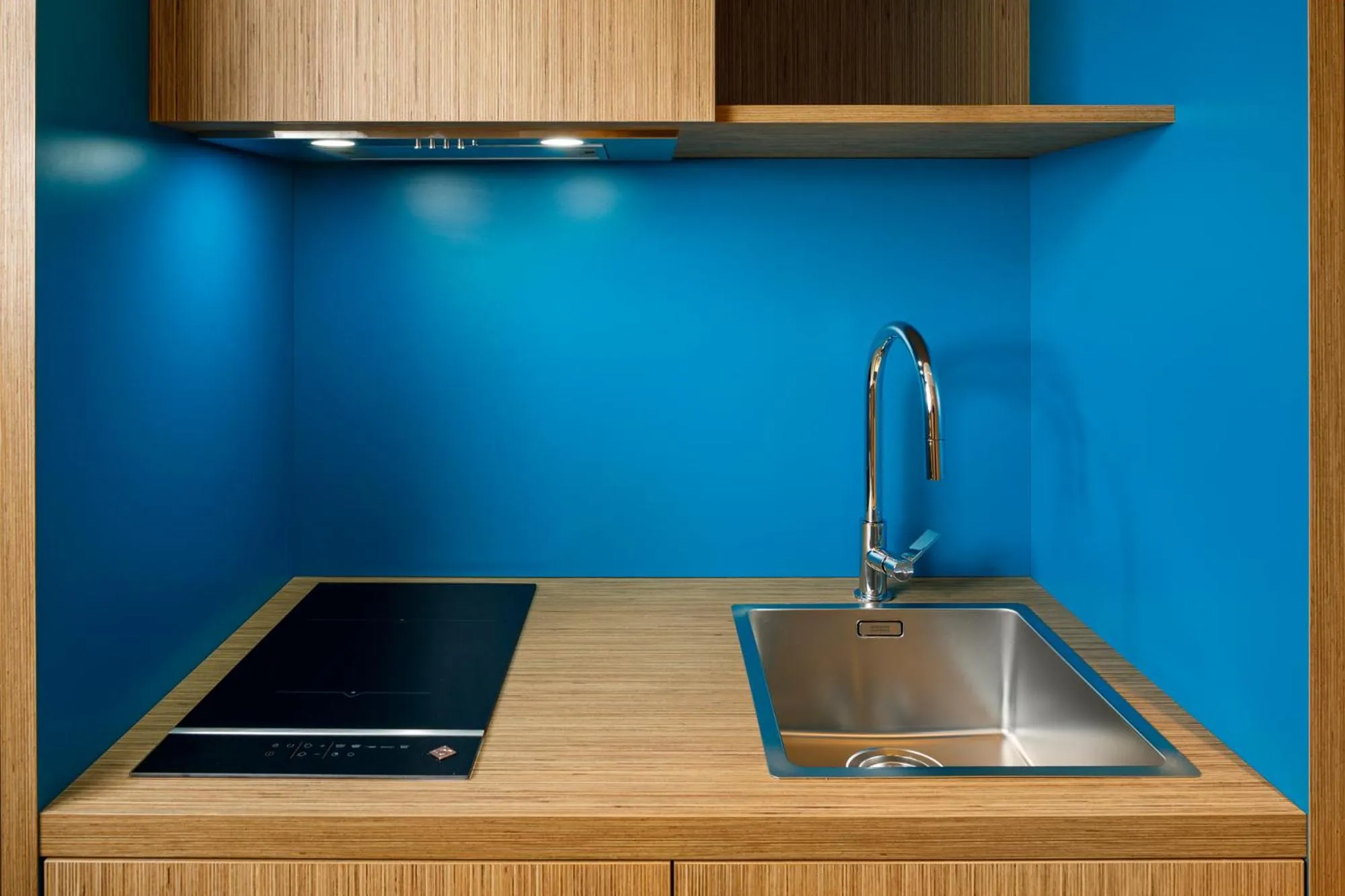 Kitchen or kitchenette in Swiss Chocolate by Fassbind Lausanne