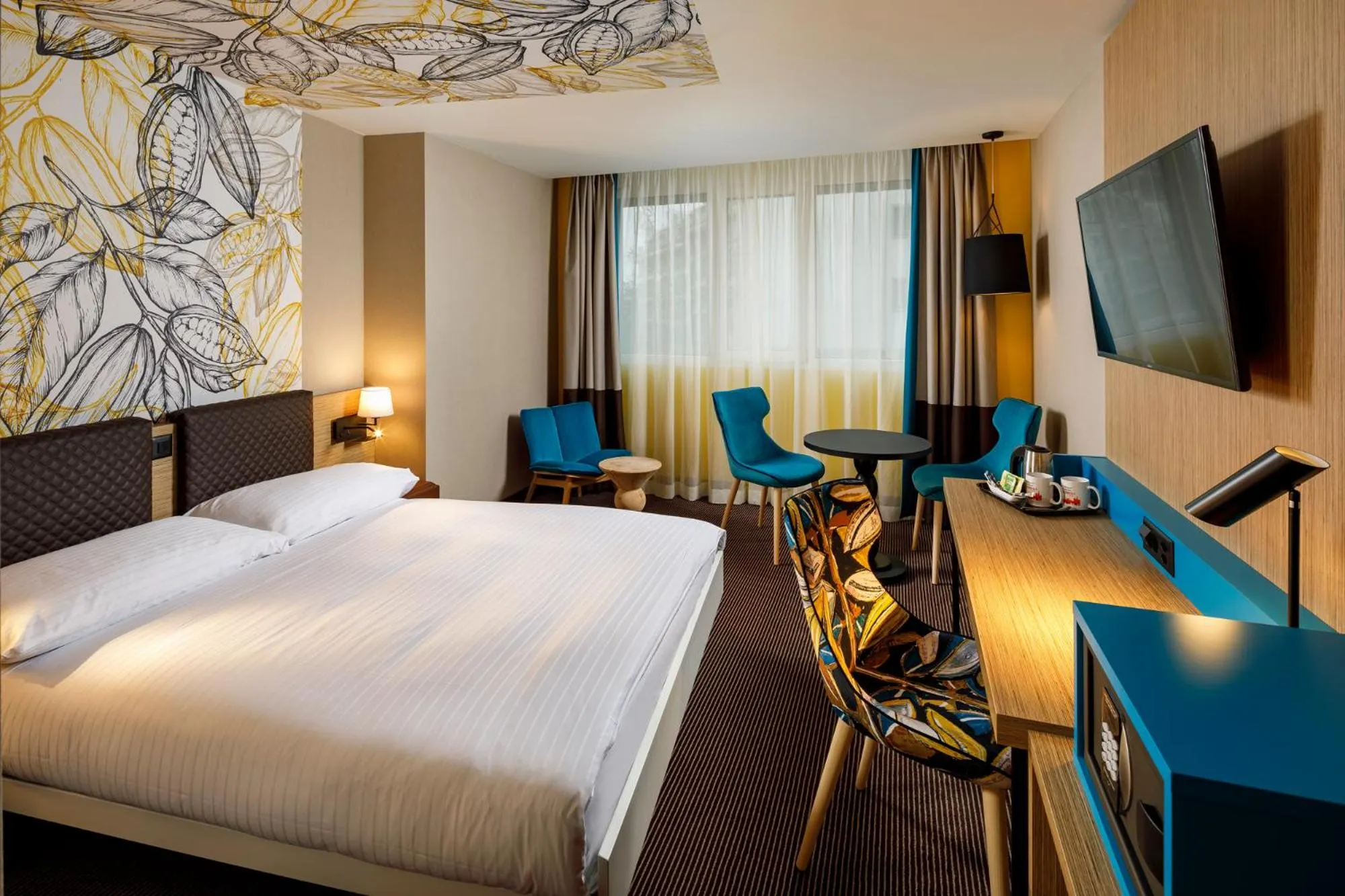 Bedroom, Bed in Swiss Chocolate by Fassbind Lausanne