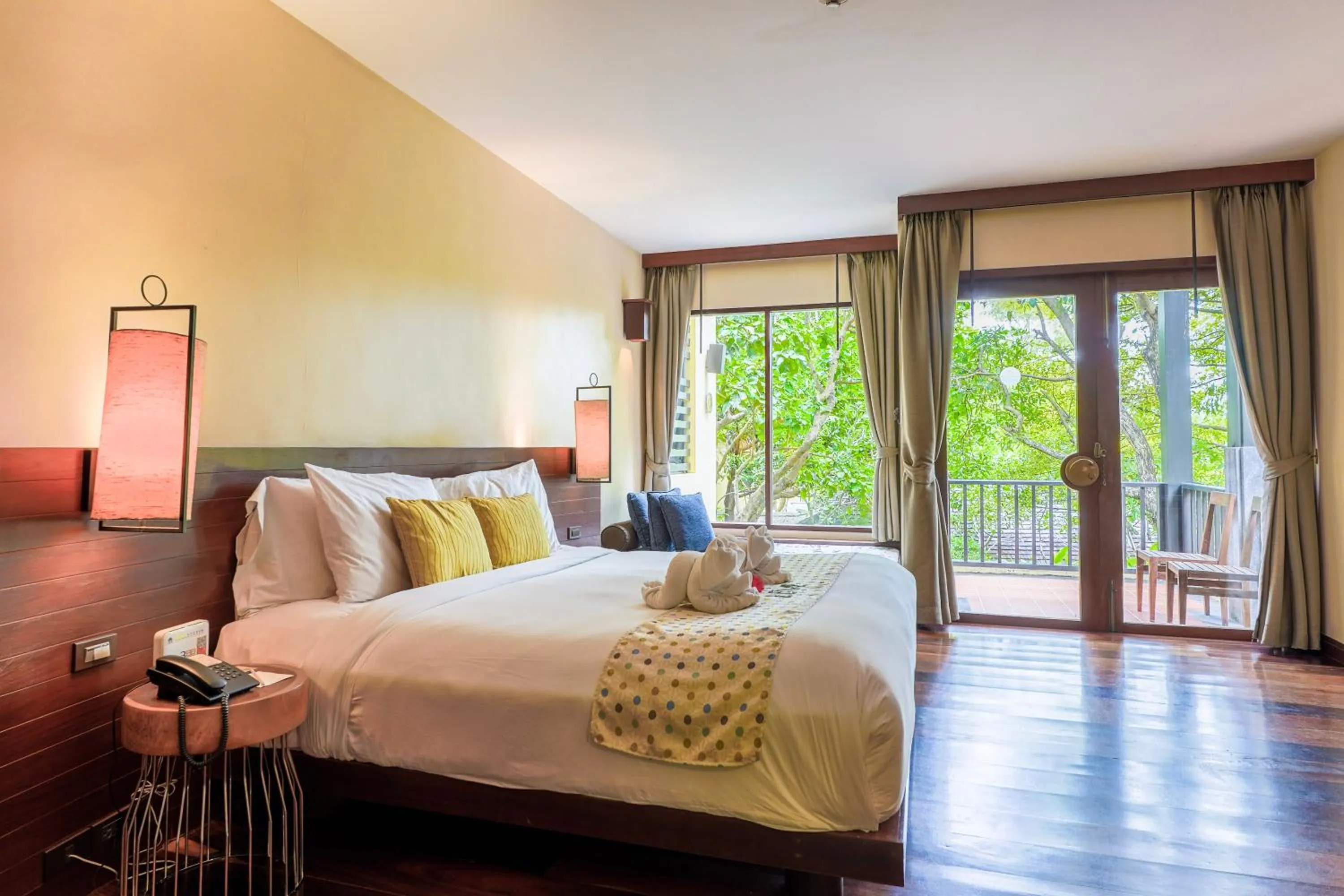 Bedroom, Bed in Chantaramas Beach Resort Koh Phangan