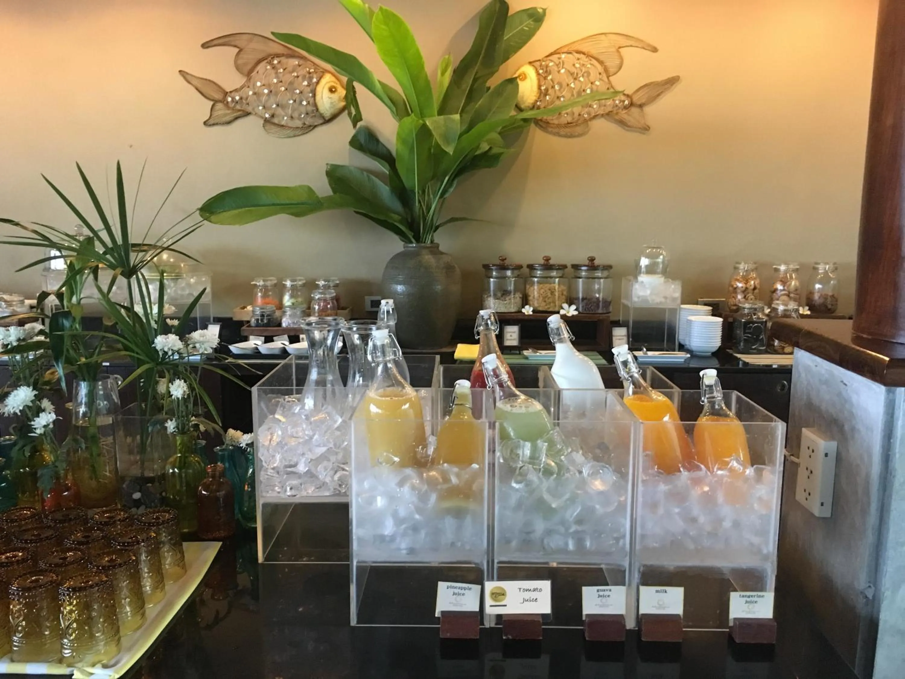 Buffet breakfast in Chantaramas Beach Resort Koh Phangan