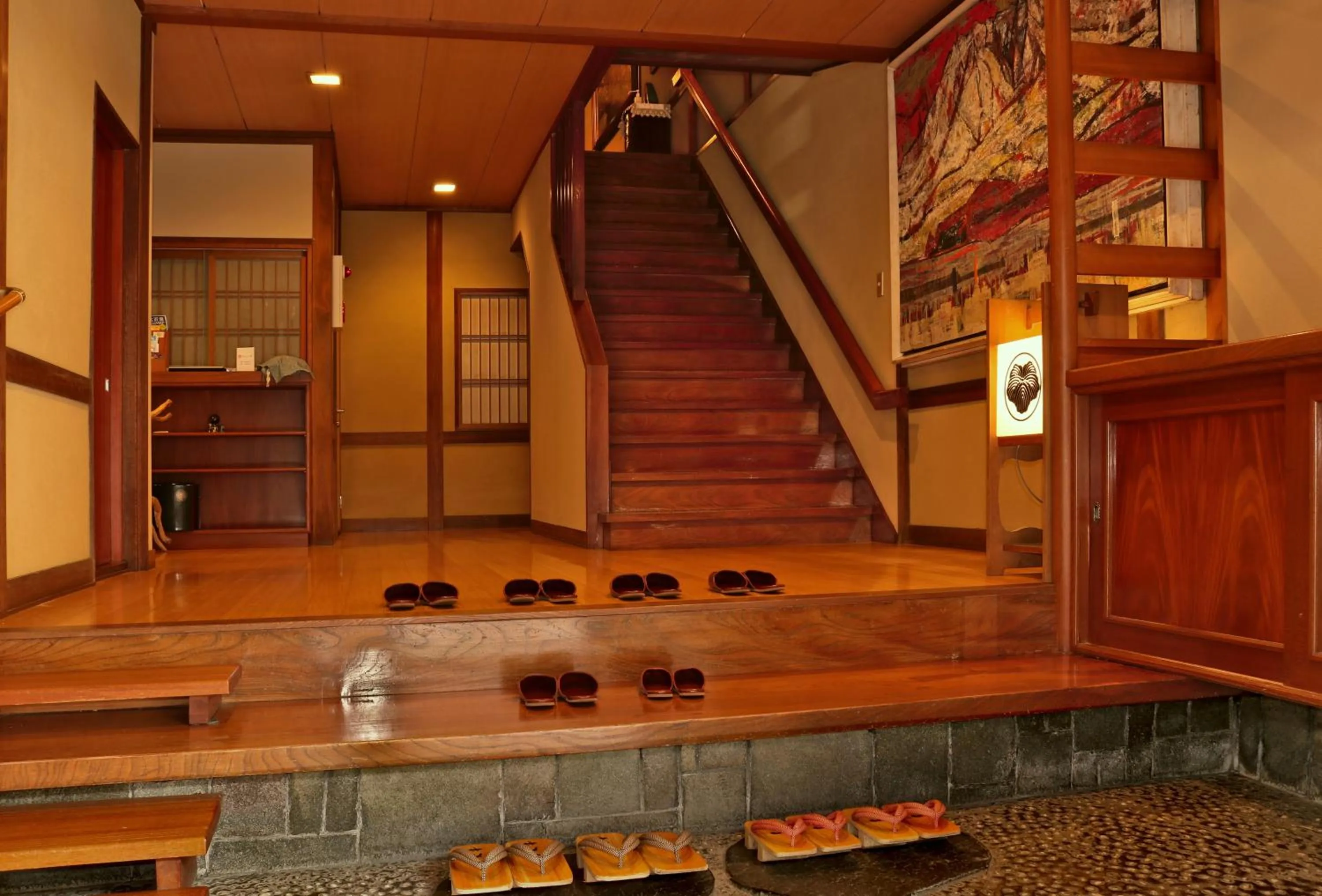 Lobby or reception in Tsutaya Ryokan