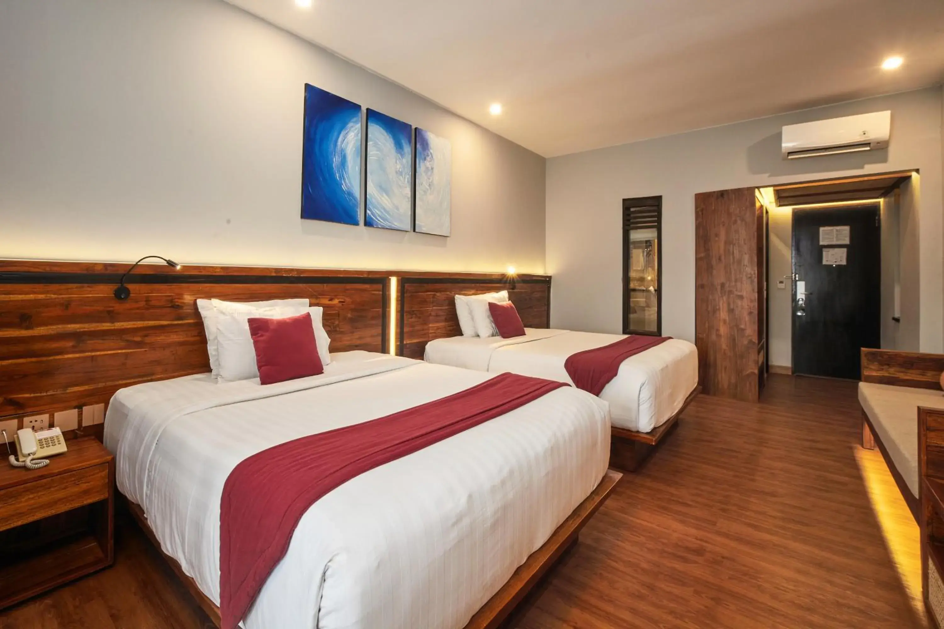 Deluxe Room With Two Double Beds and Balcony in The Lokha Legian Resort & Spa Deluxe Room With Two Double Beds and Balcony in The Lokha Legian Resort & Spa