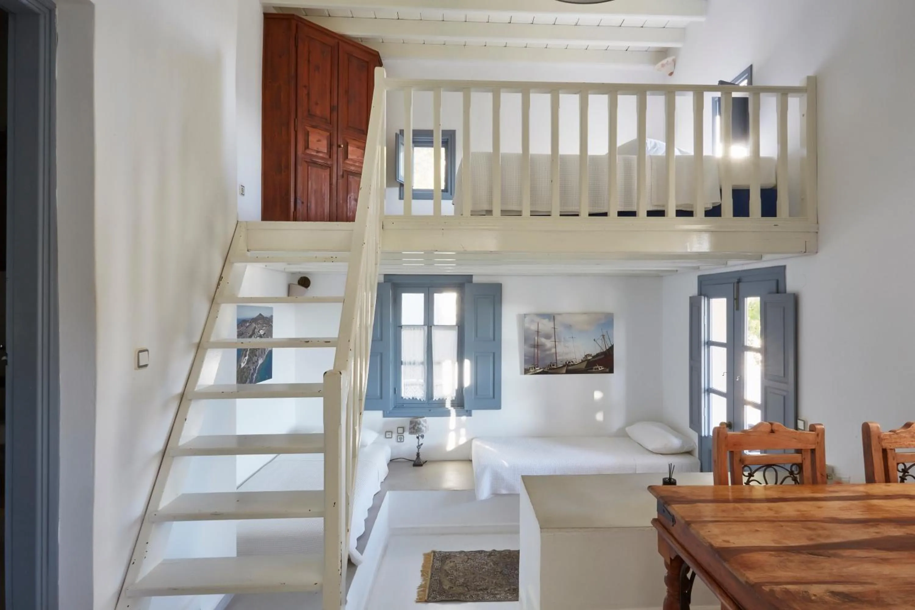 Dining area, Bed in 9 Muses Exclusive Apartments