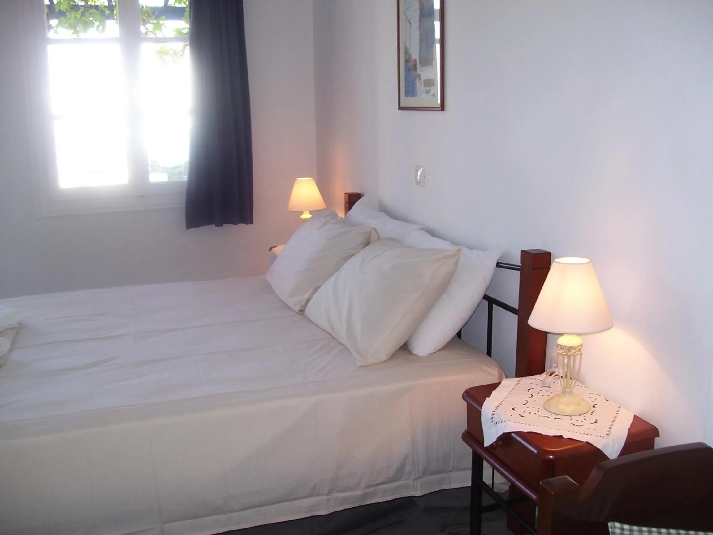 Bed in Kionia Galini Bangalows