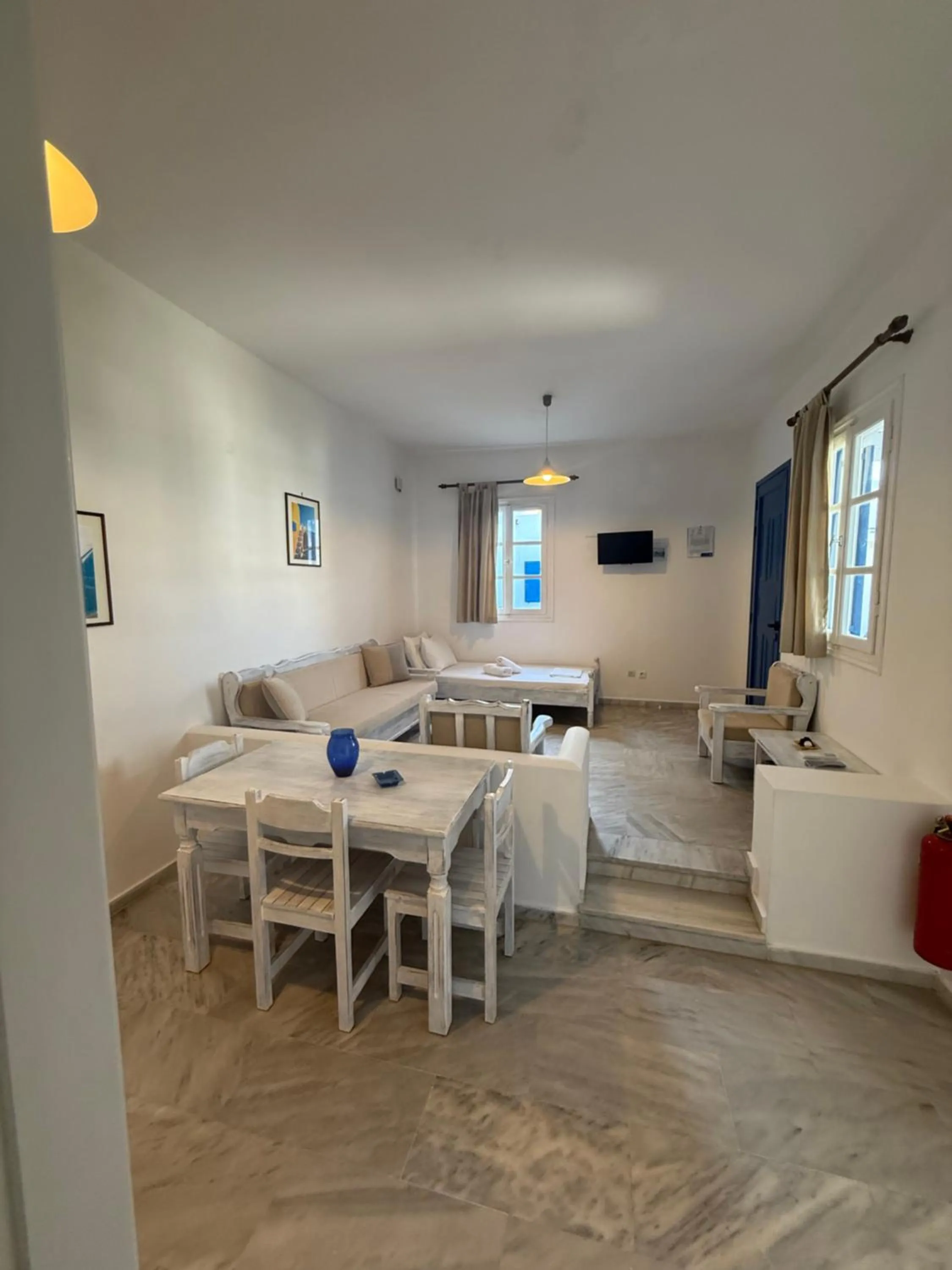 Bed in Kionia Galini Bangalows