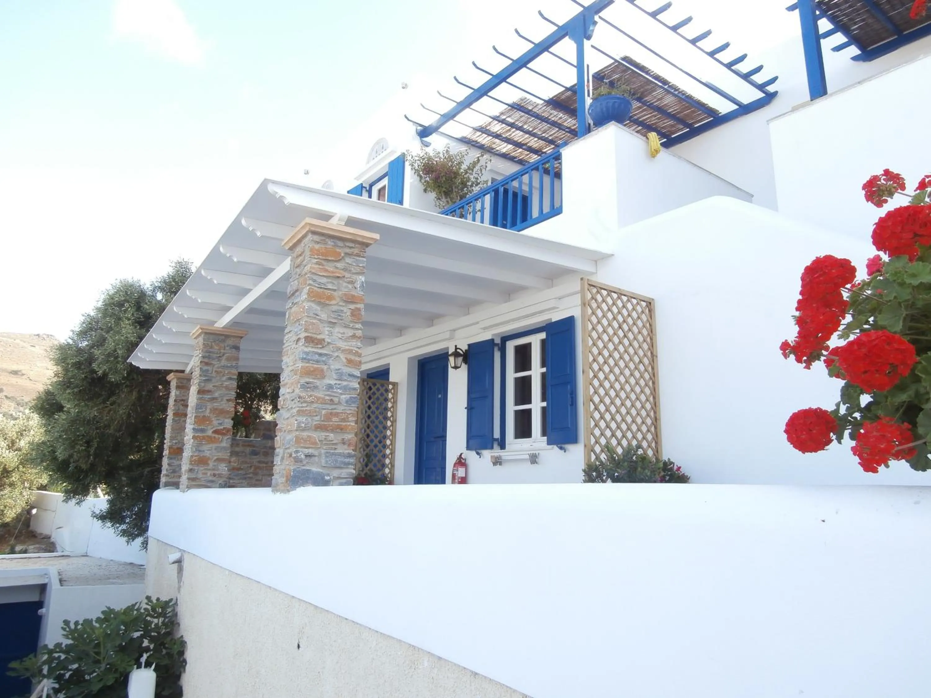 Patio in Kionia Galini Bangalows