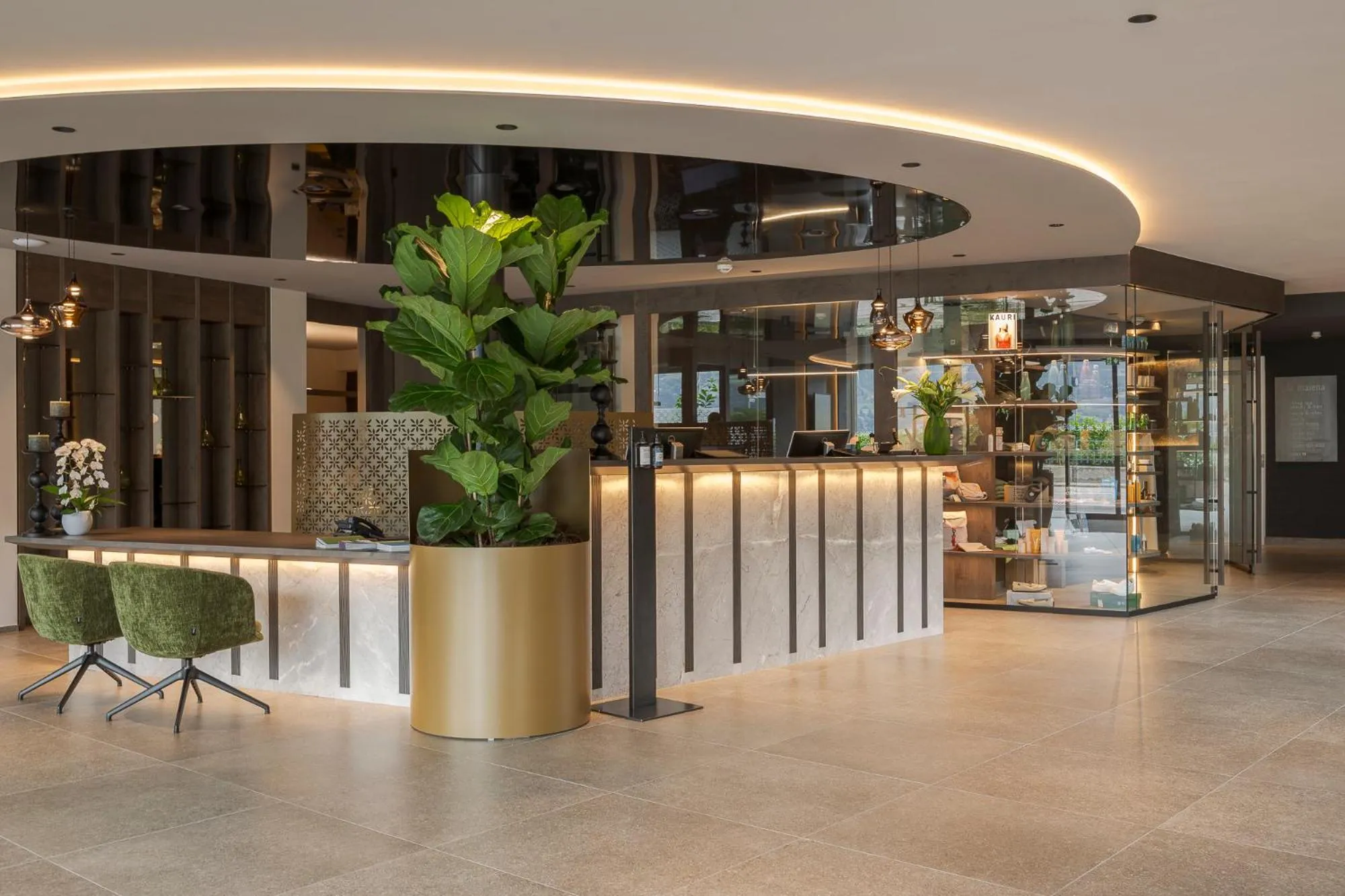 Lobby or reception in La Maiena Meran Resort