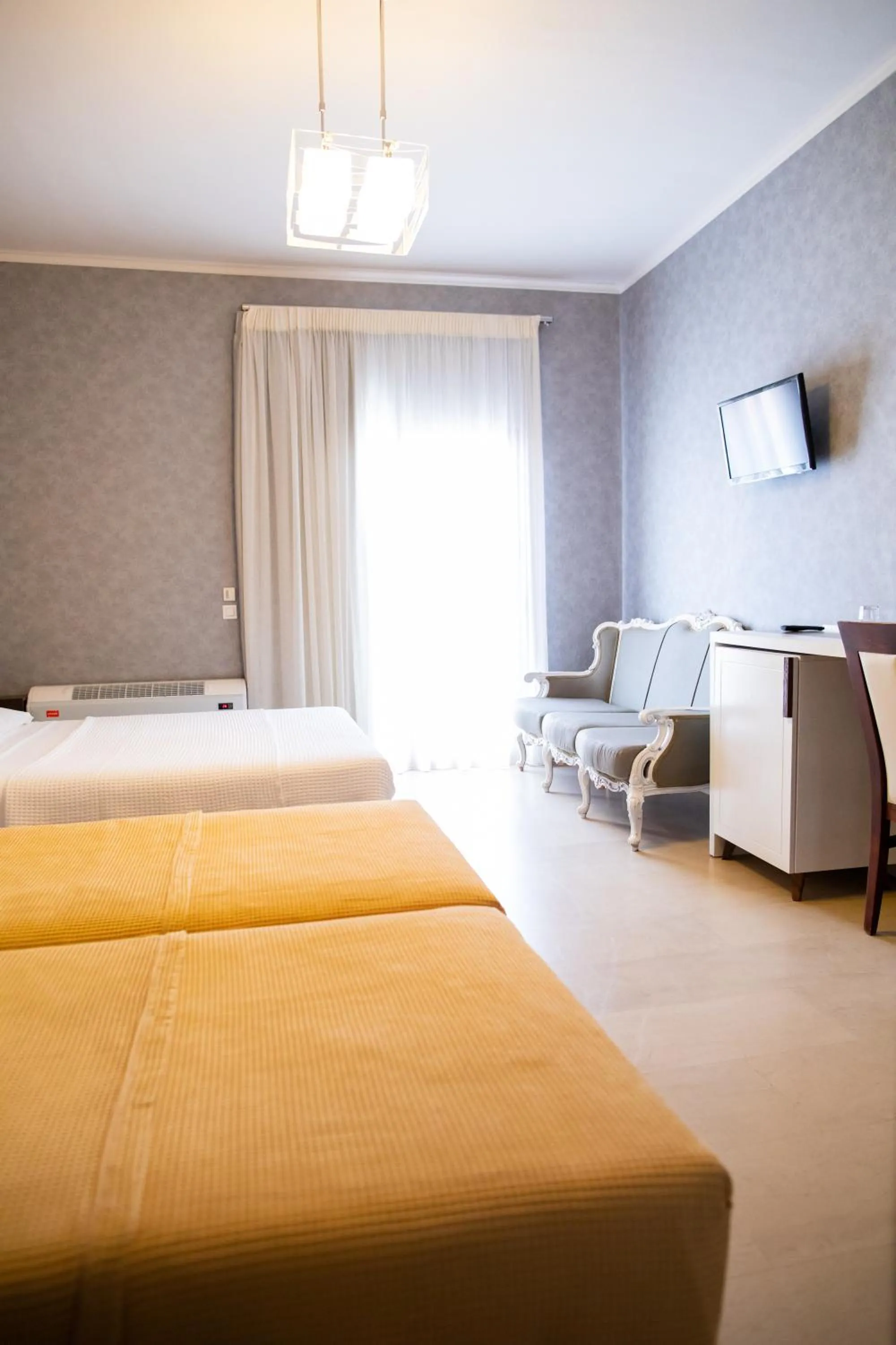 Seating area, Bed in Fanari Hotel