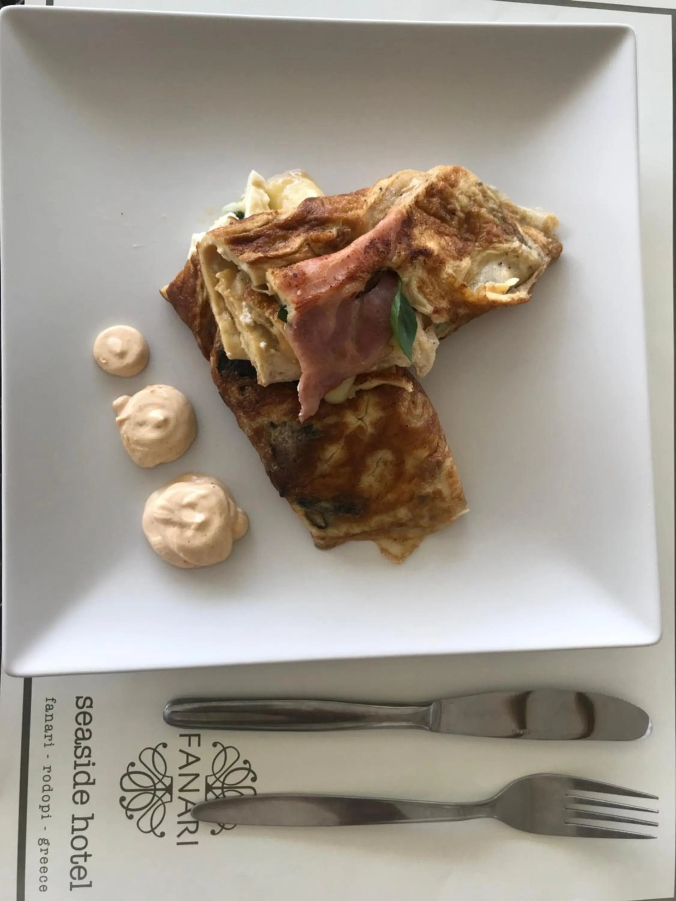 Food close-up in Fanari Hotel