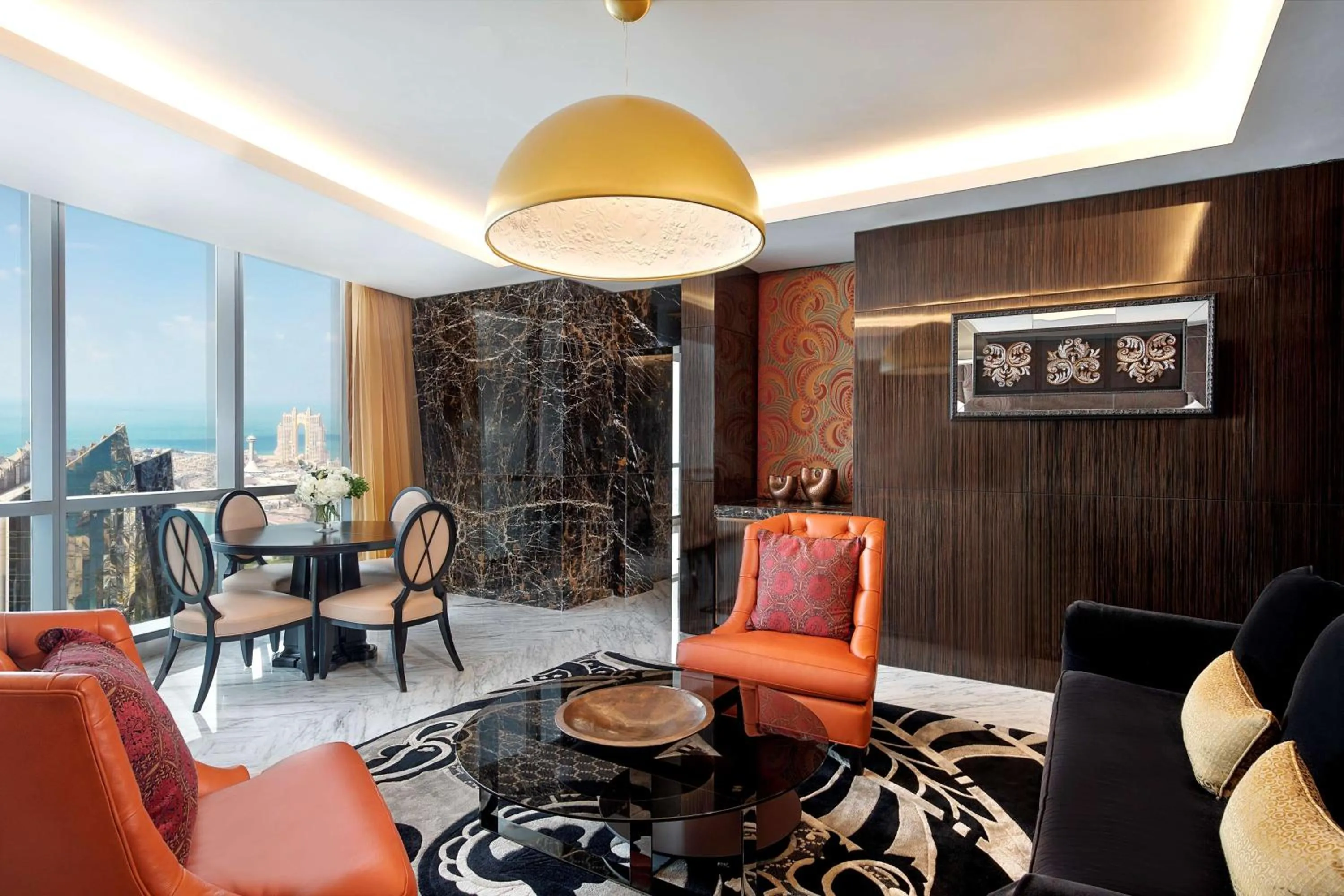 Living room in Conrad Abu Dhabi Etihad Towers