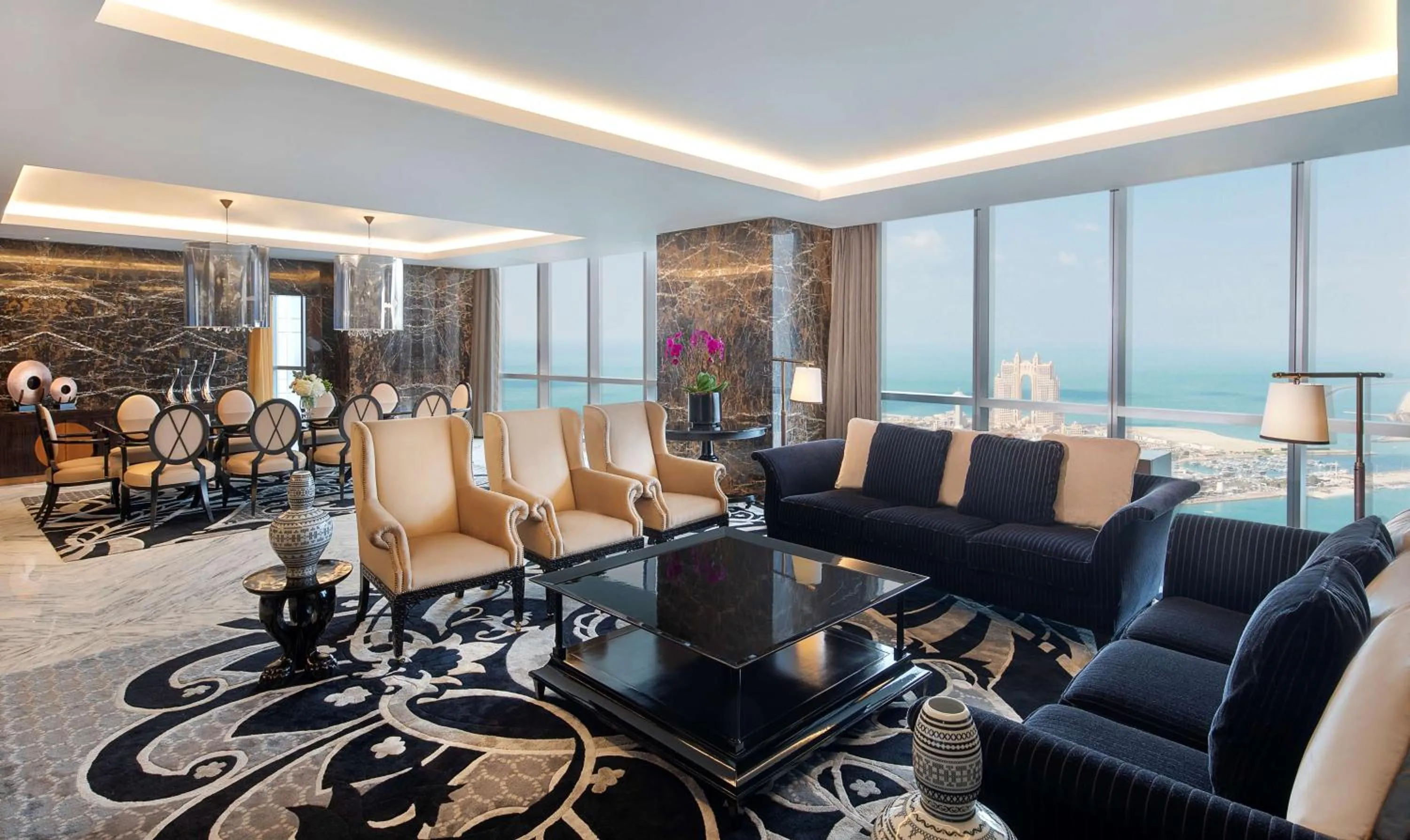 Living room in Conrad Abu Dhabi Etihad Towers