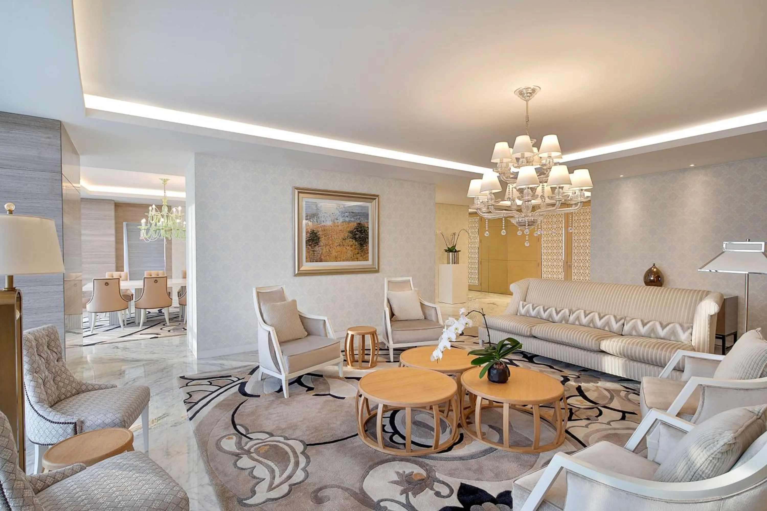 Living room in Conrad Abu Dhabi Etihad Towers