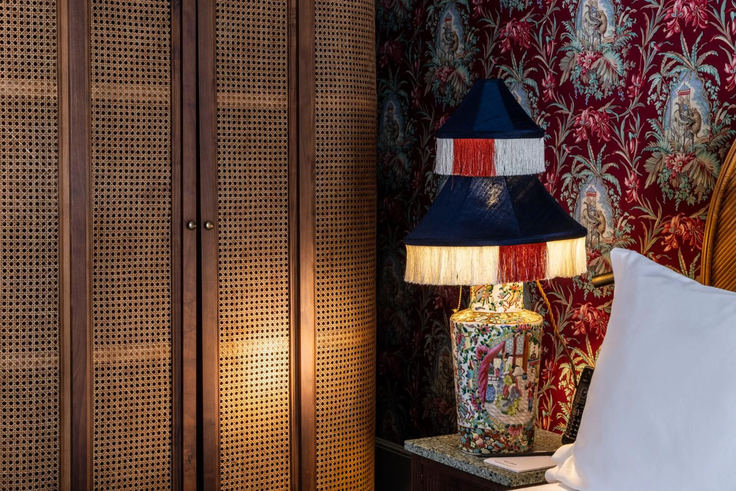 Decorative detail, Bed in Hôtel Monte Cristo