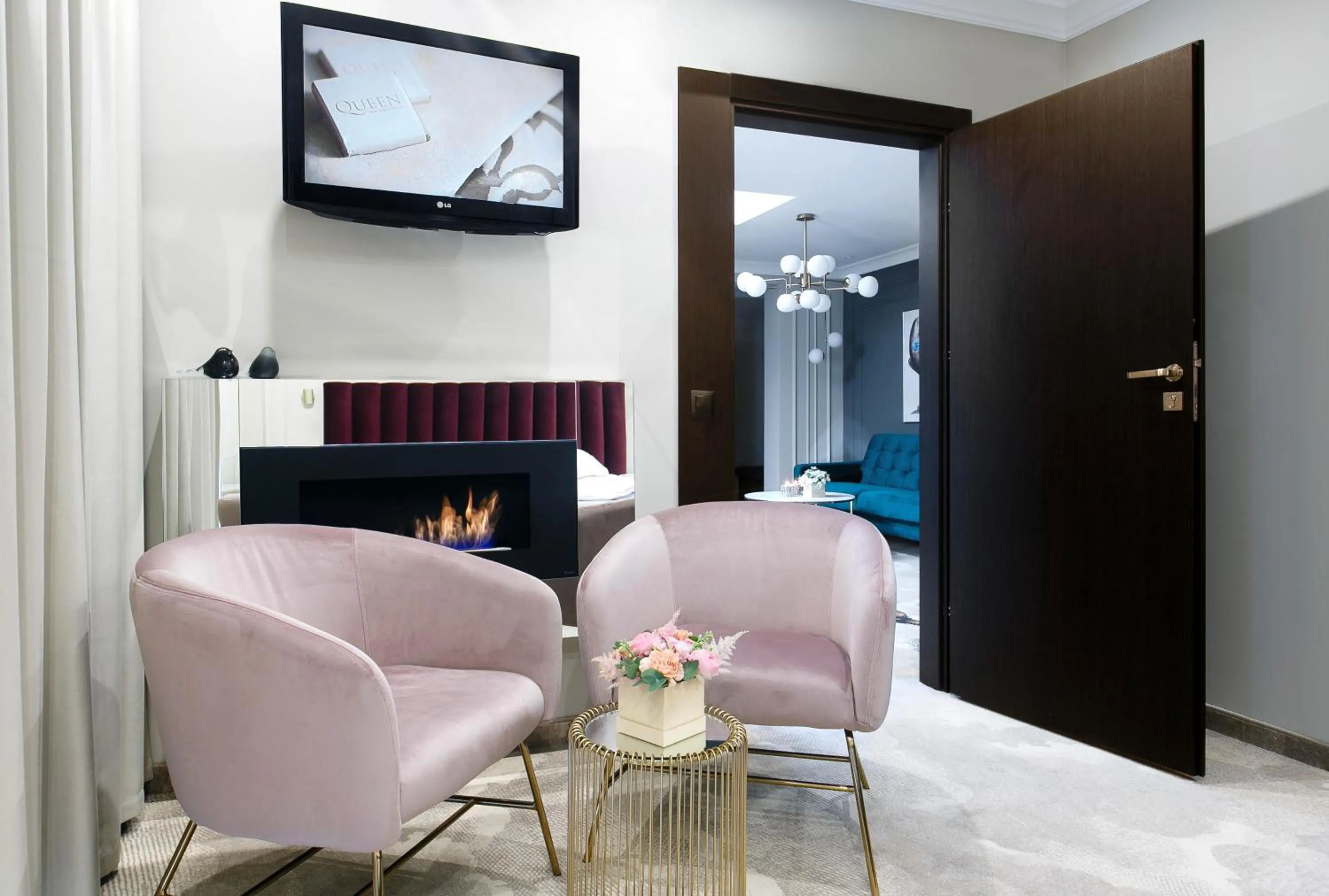 Seating area in Queen Boutique Hotel