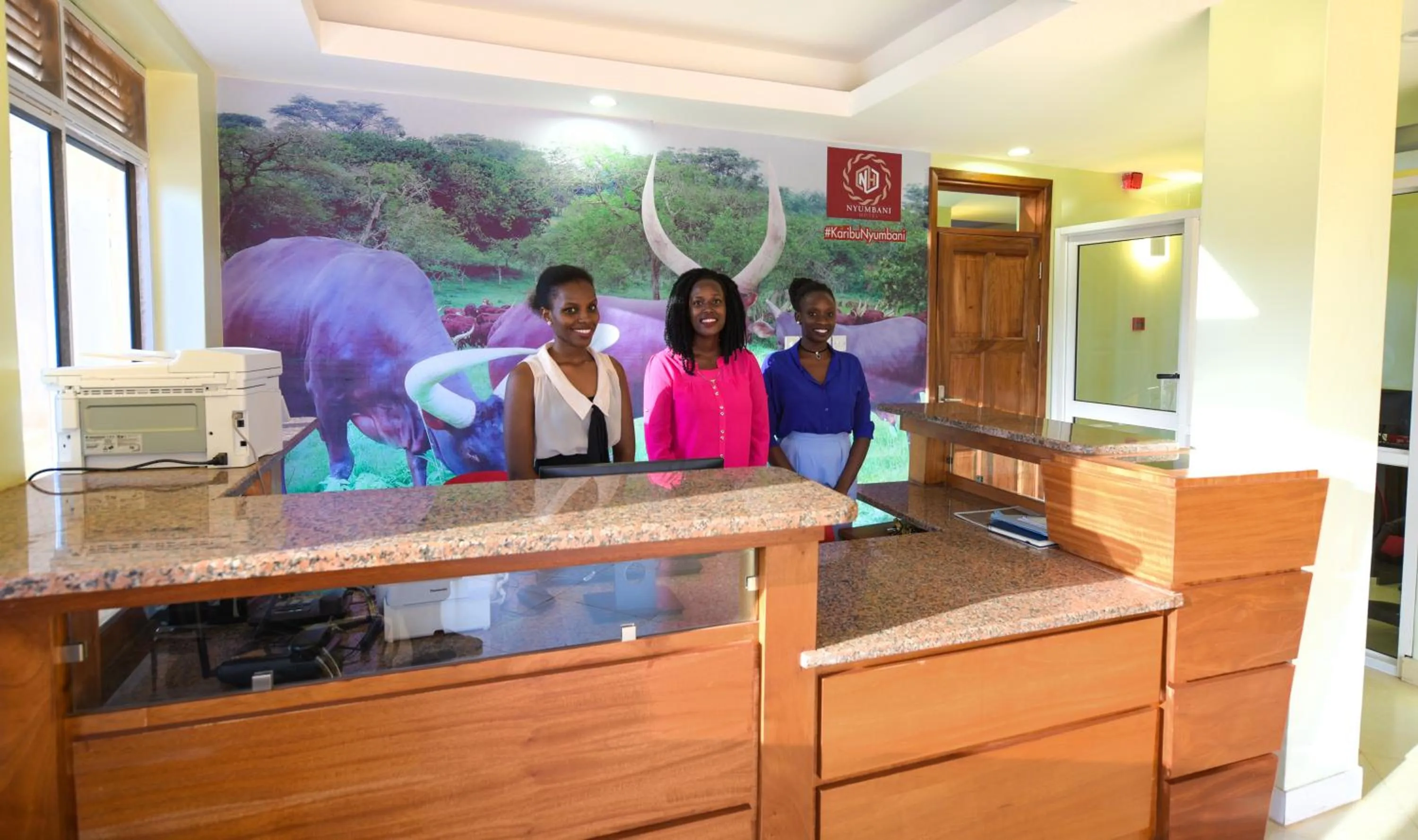 Staff in Nyumbani Hotel