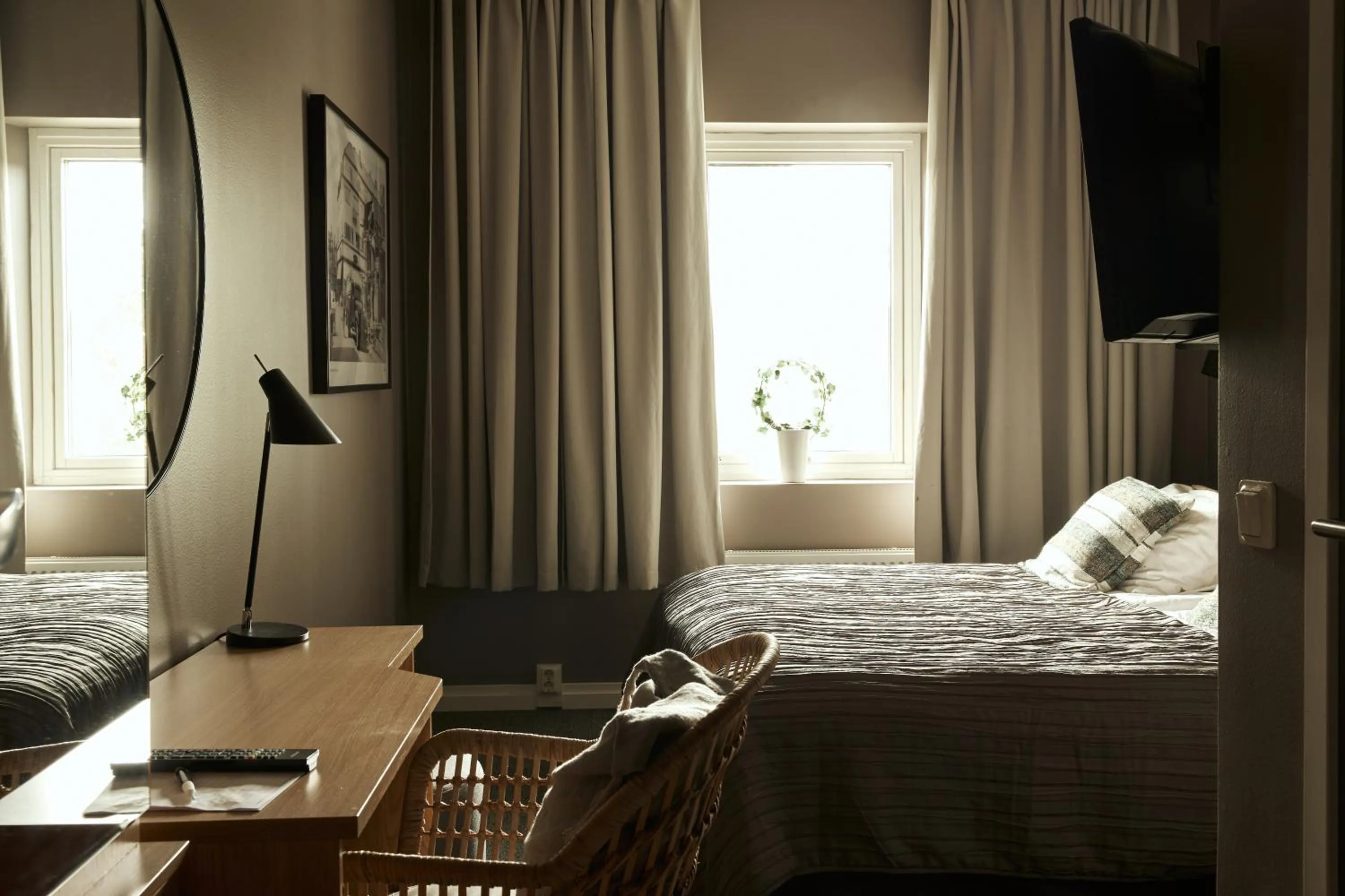 Bed in Hasse på Sjökanten Hotell & Restaurang