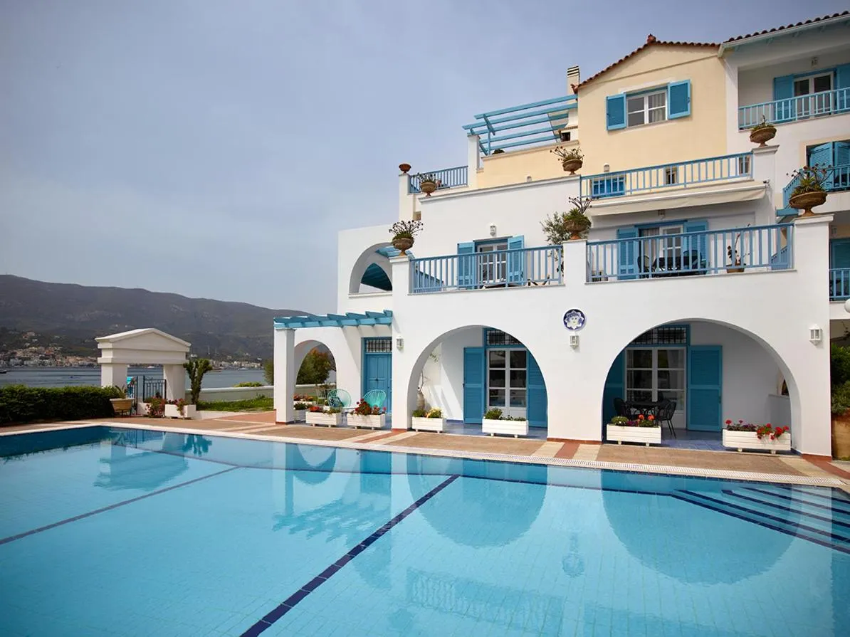 Pool view in Nikis Village