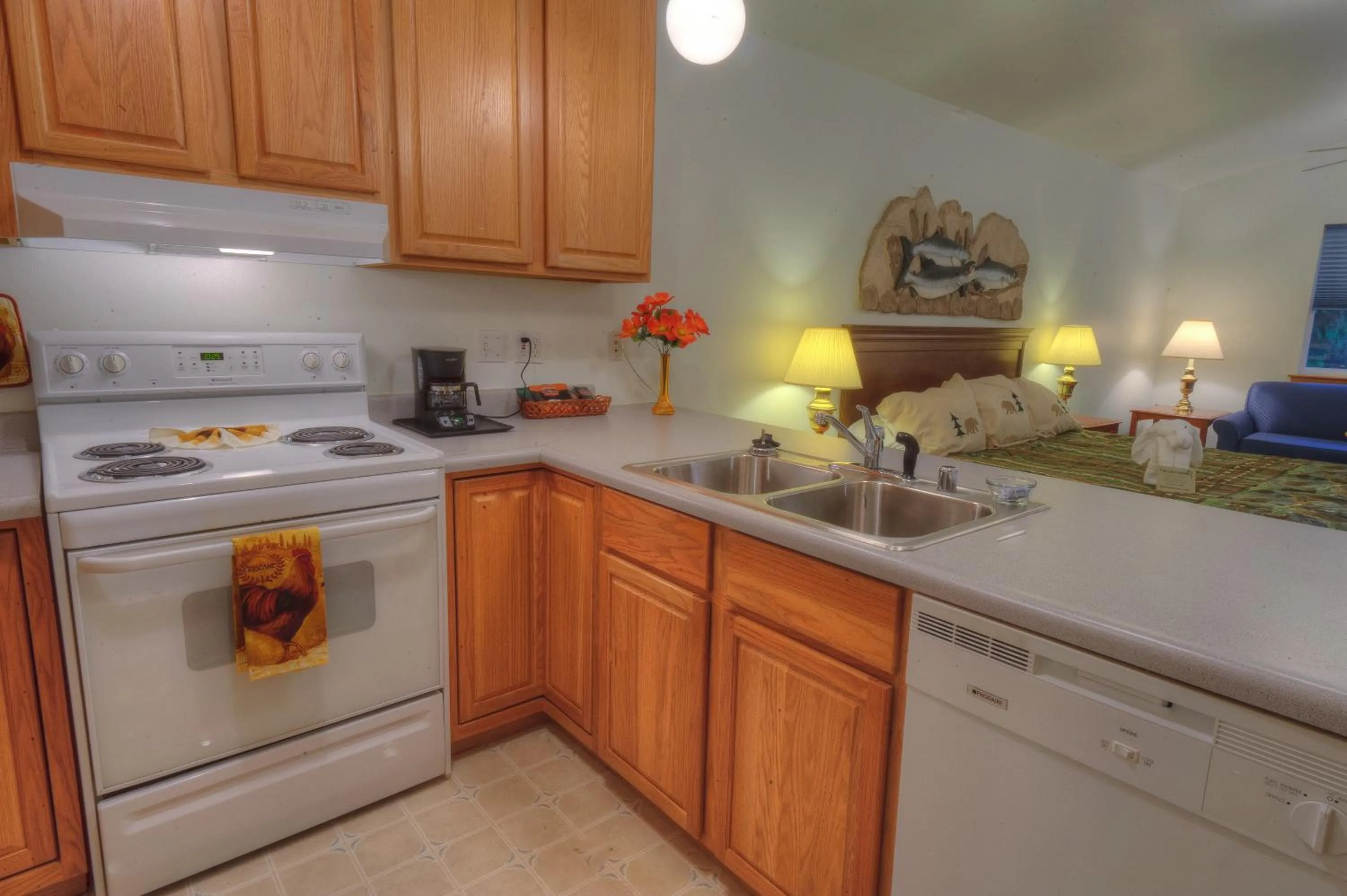 Kitchen or kitchenette in Frontier Suites Hotel in Juneau