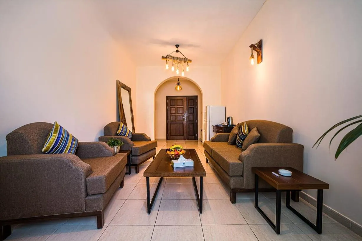 Living room in Umm Al Quwain Beach Hotel