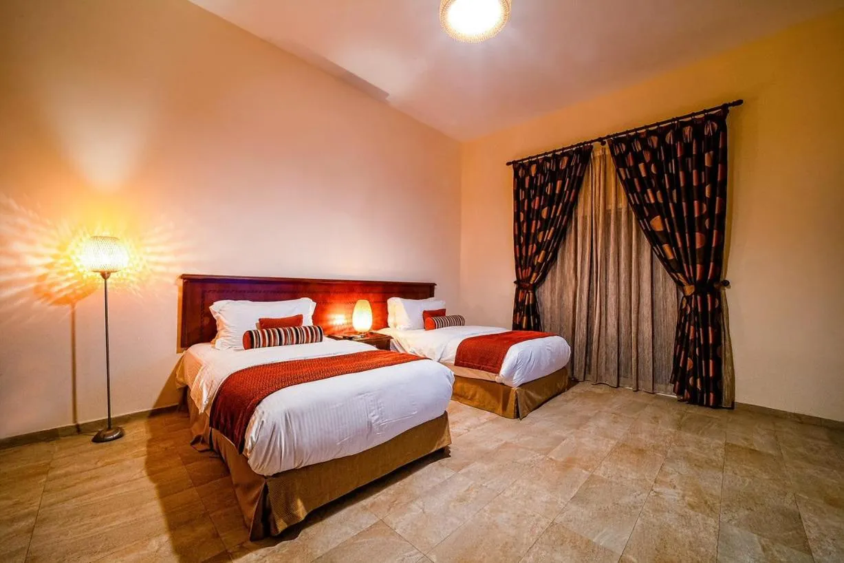 Bed in Umm Al Quwain Beach Hotel