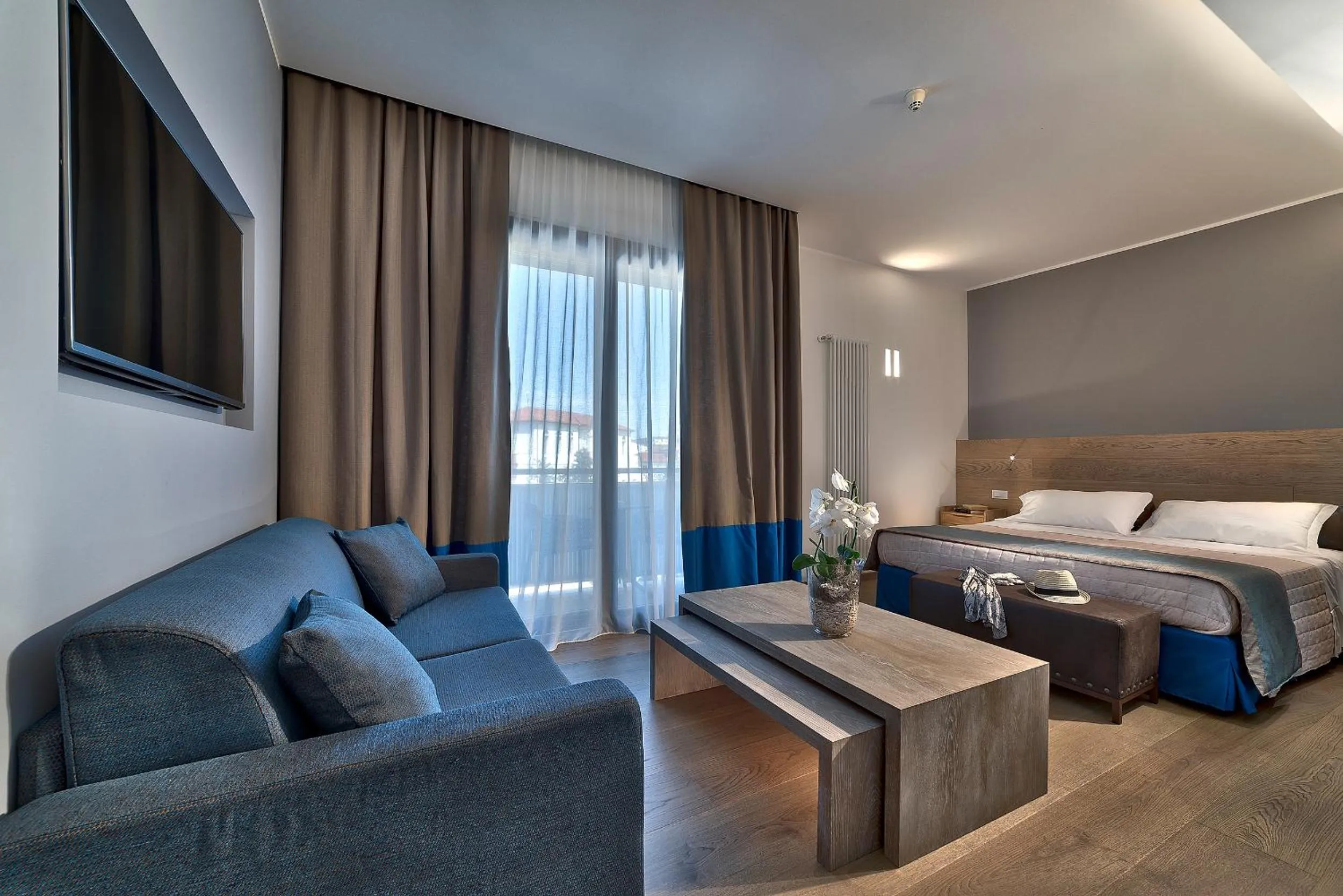 Bed in Hotel Petrarca Terme