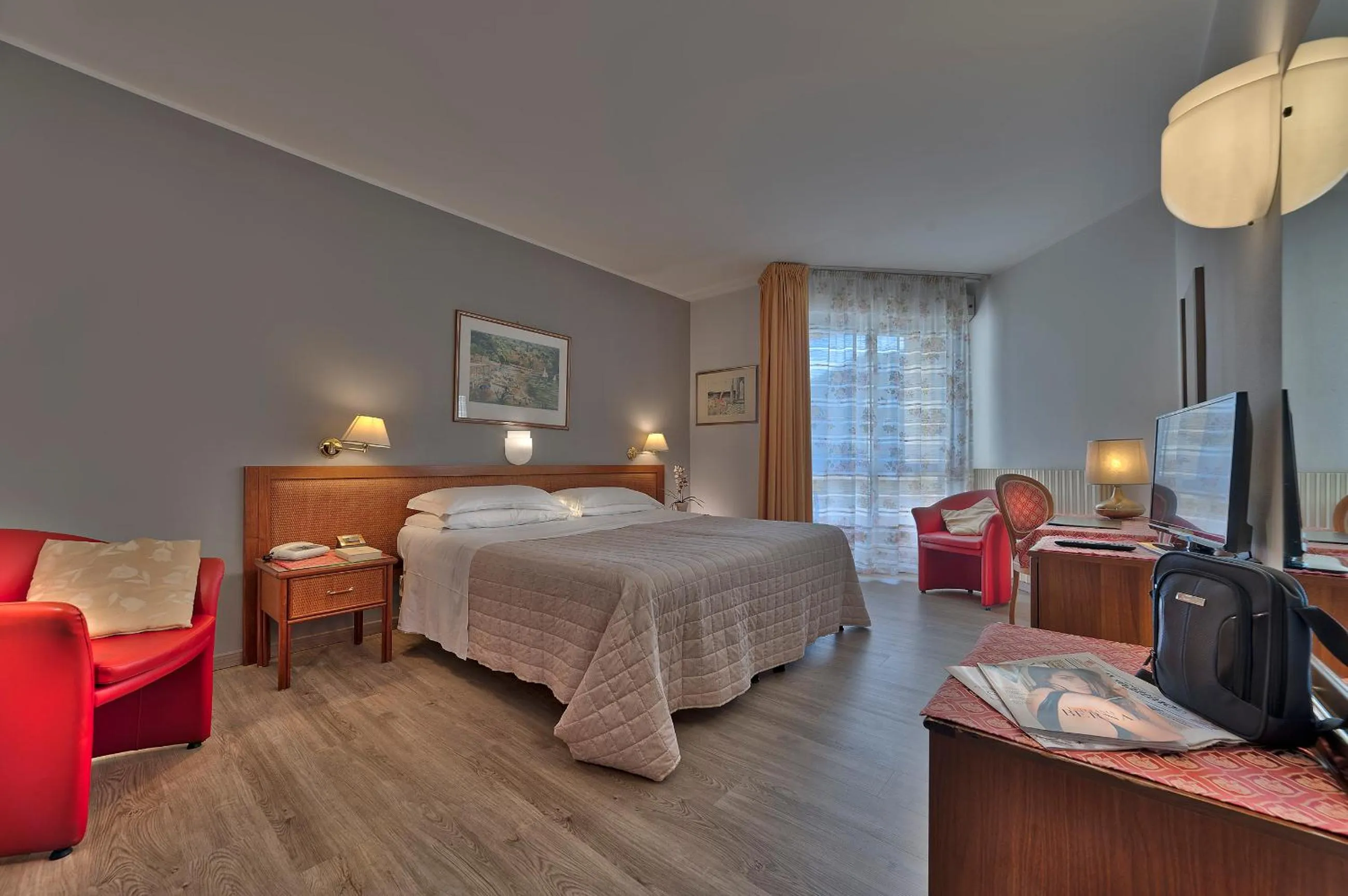 Bed in Hotel Petrarca Terme