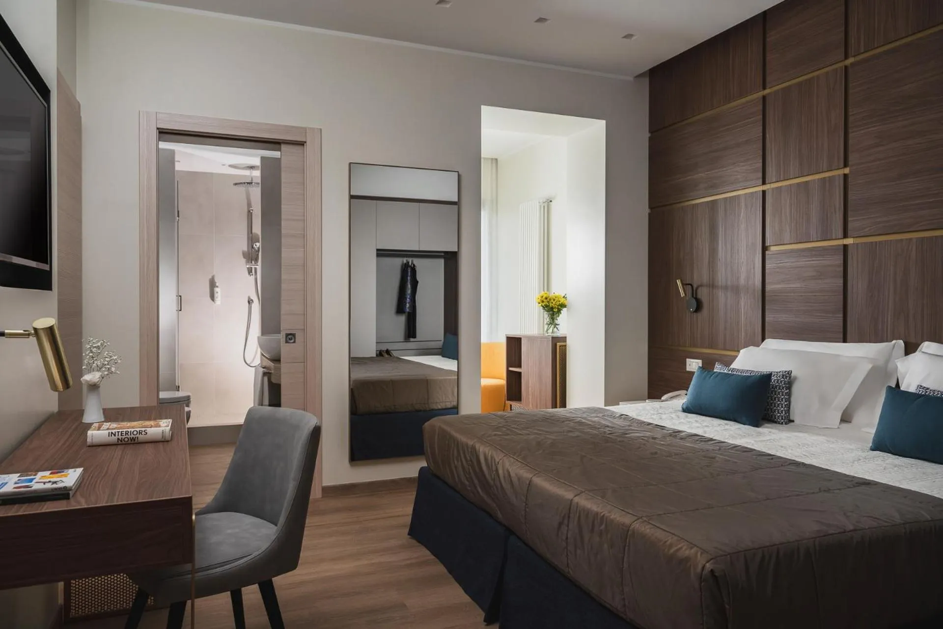 Bedroom, Bed in Hotel Petrarca Terme