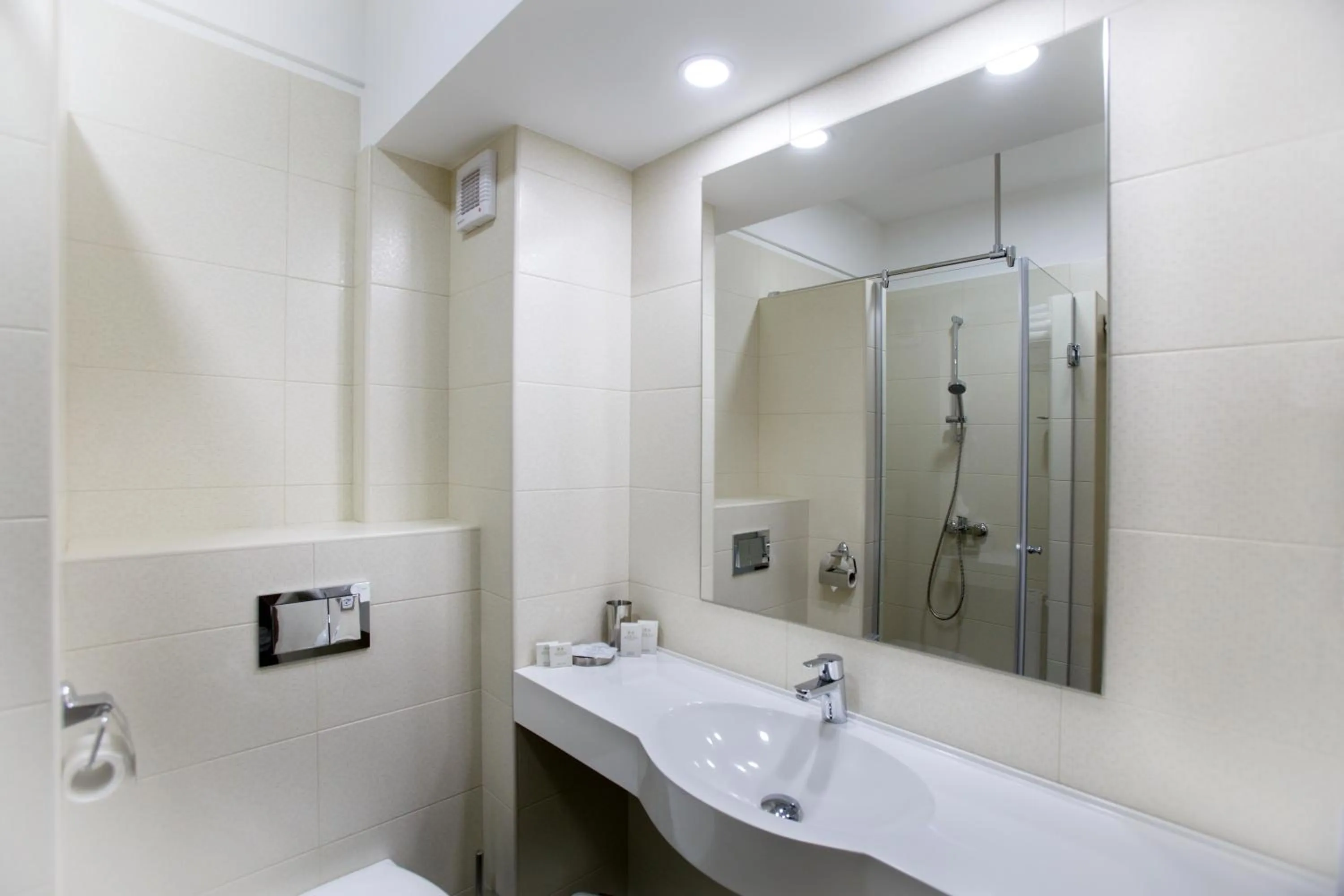 Shower in Hotel Stil