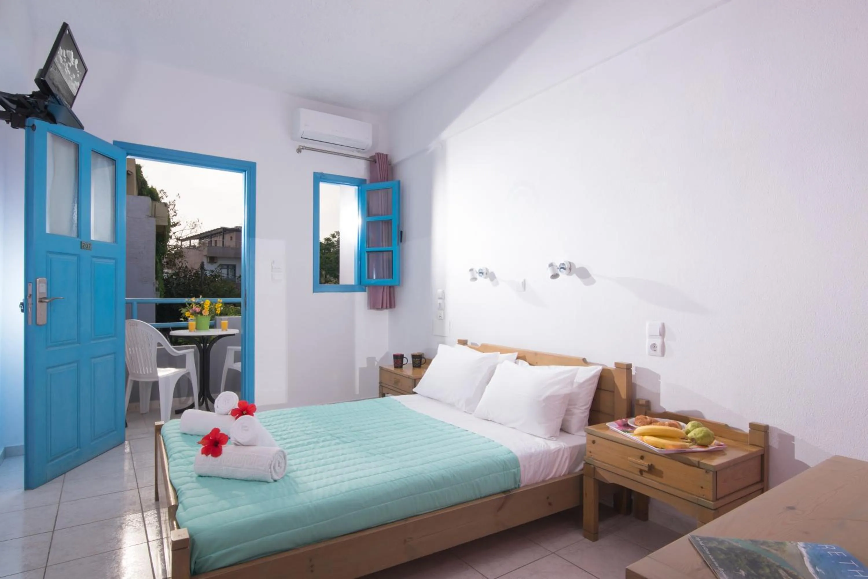 Patio, Bed in Erofili Apartments