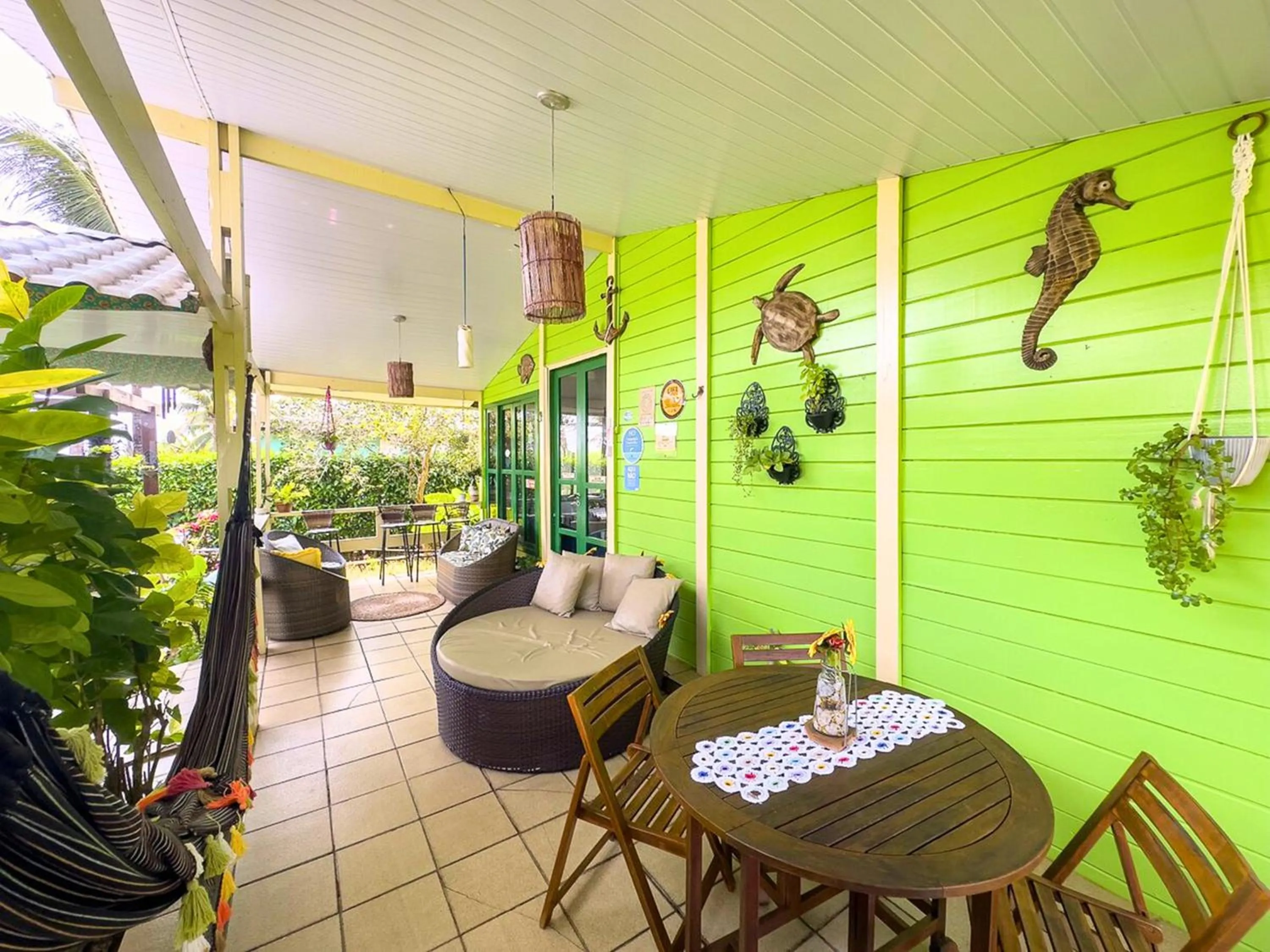 Seating area in Pousada Algas Marinhas