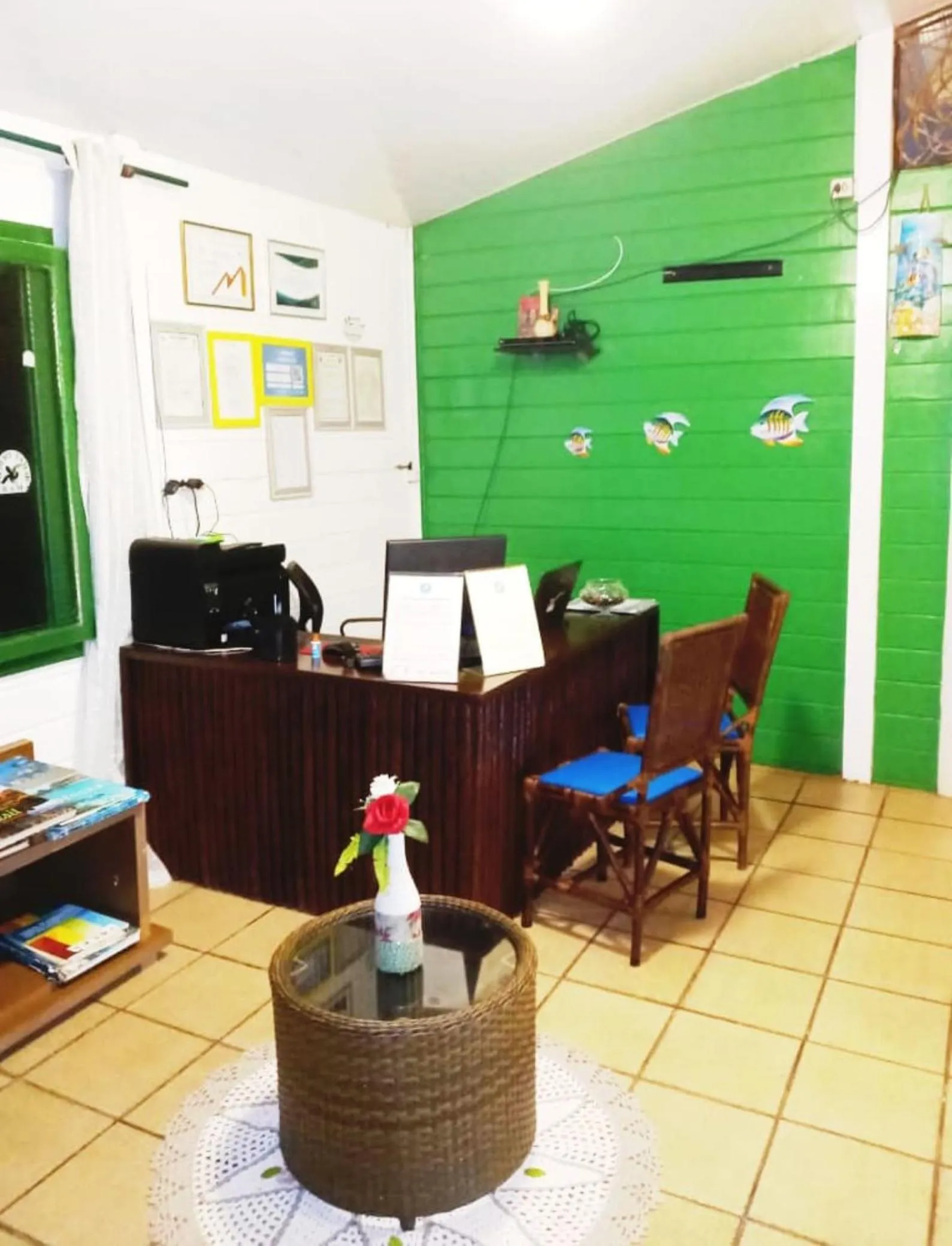 Lobby or reception in Pousada Algas Marinhas